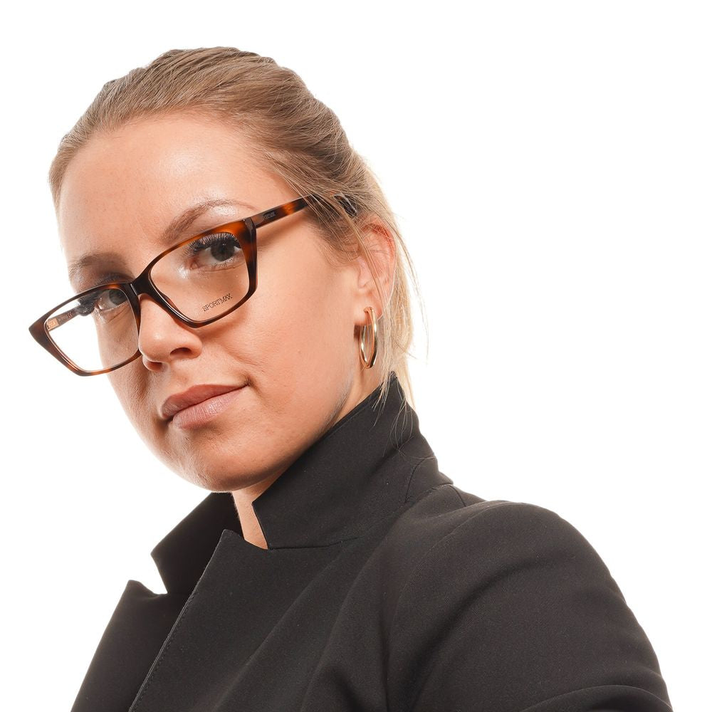 Sportmax Braune Acetatbrille (Gestelle)