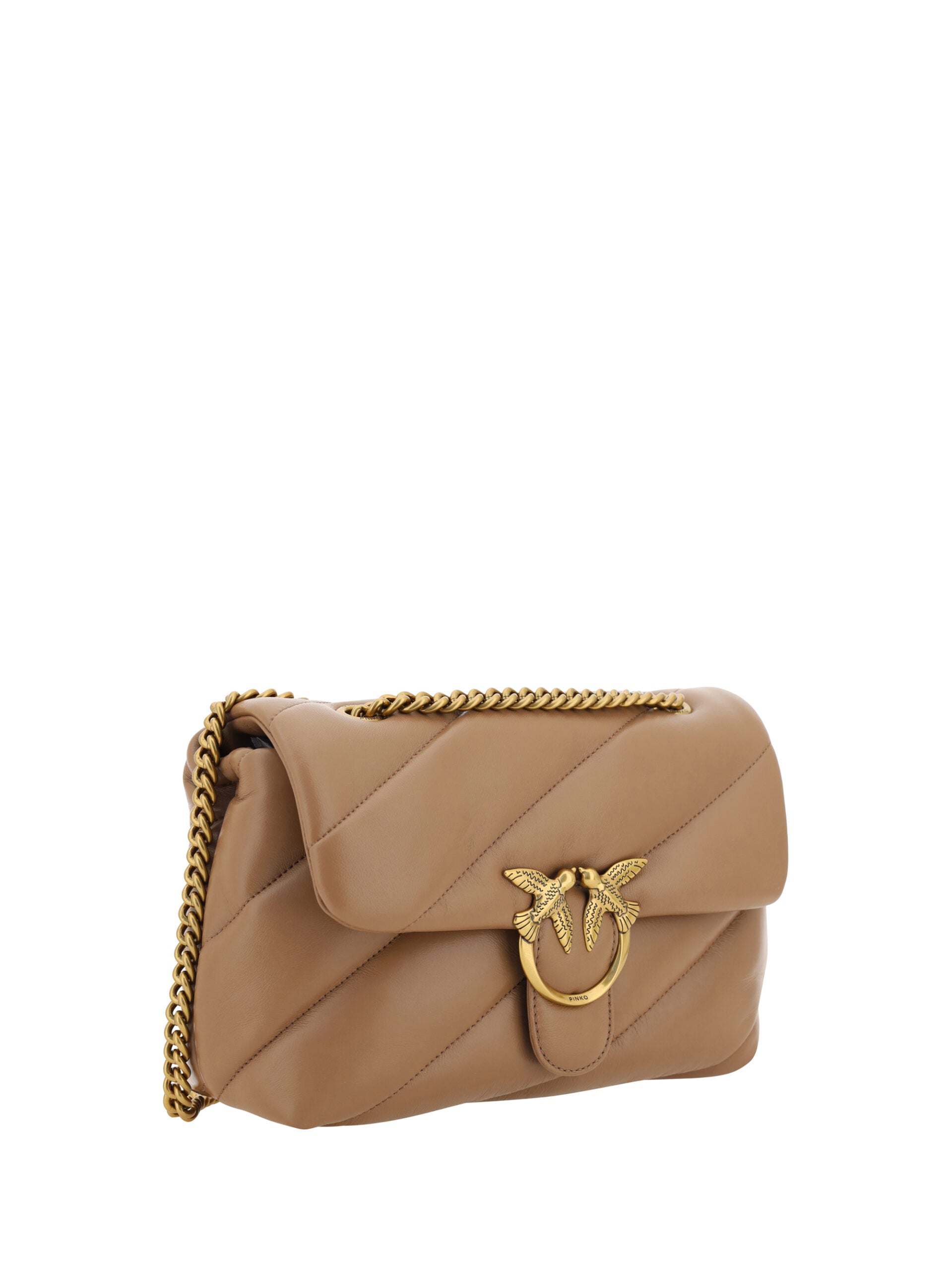 PINKO Elegant shoulder bag in quilted calfskin
