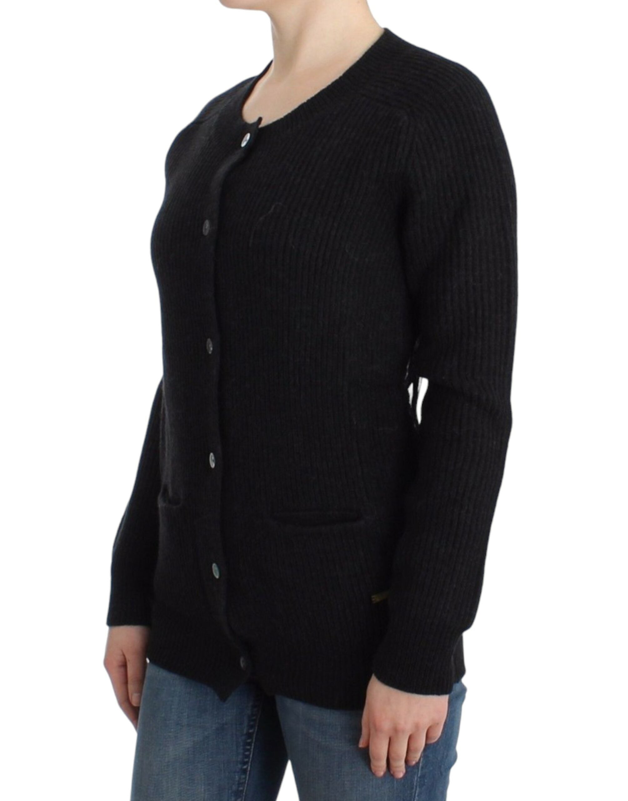 John Galliano black wool cardigan