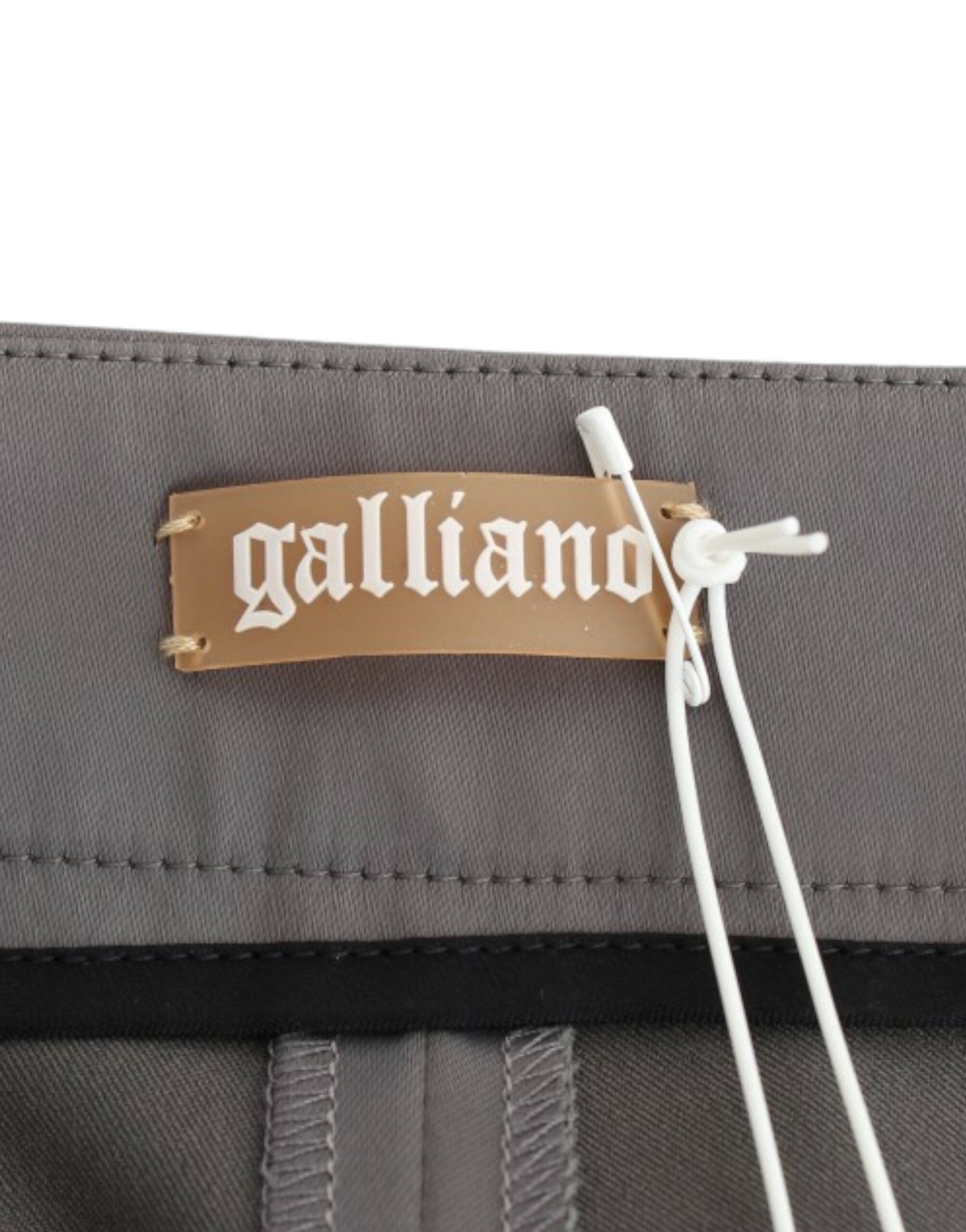 John Galliano Graue Slim Fit Hose
