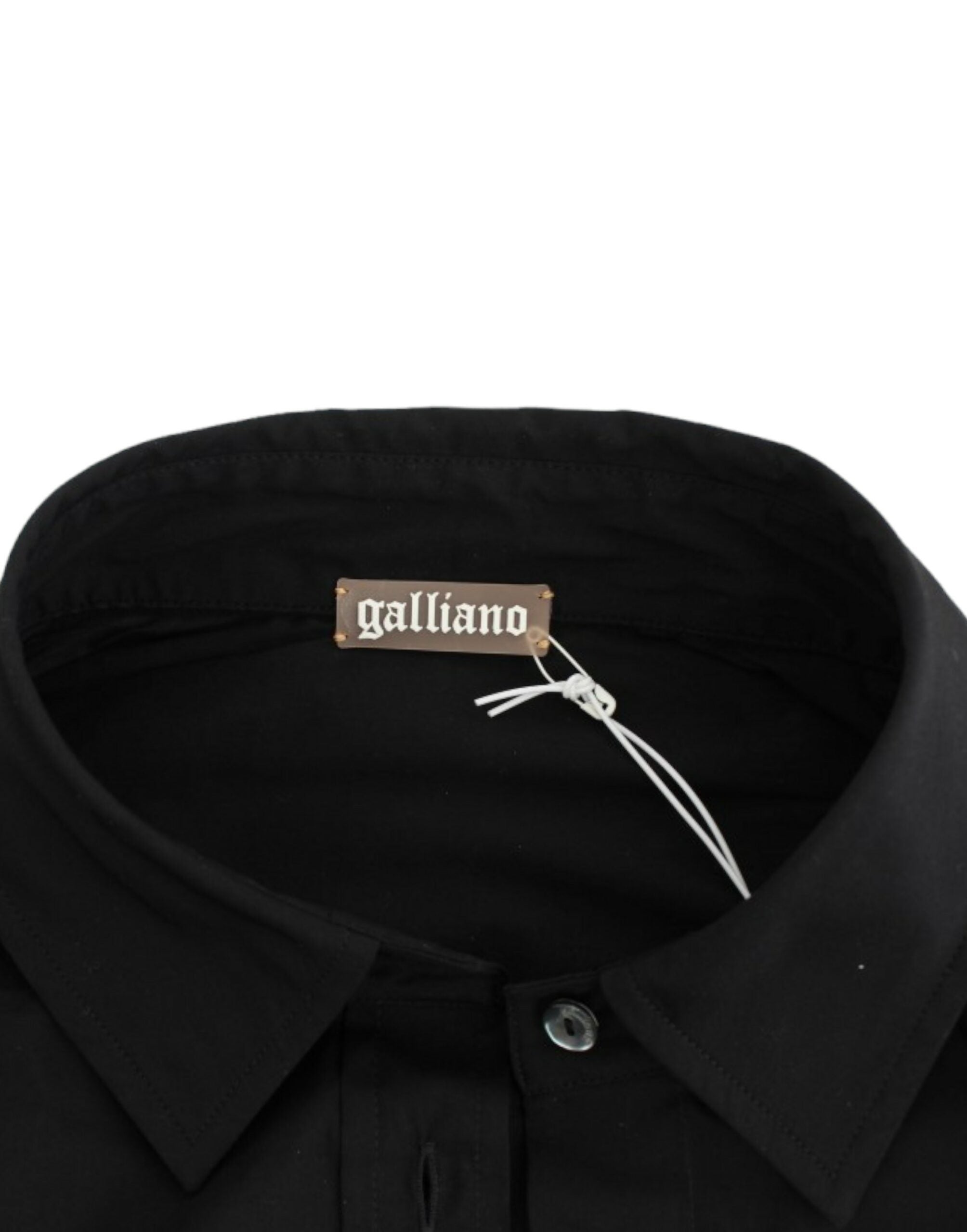 John Galliano Black Cotton Shirt Top