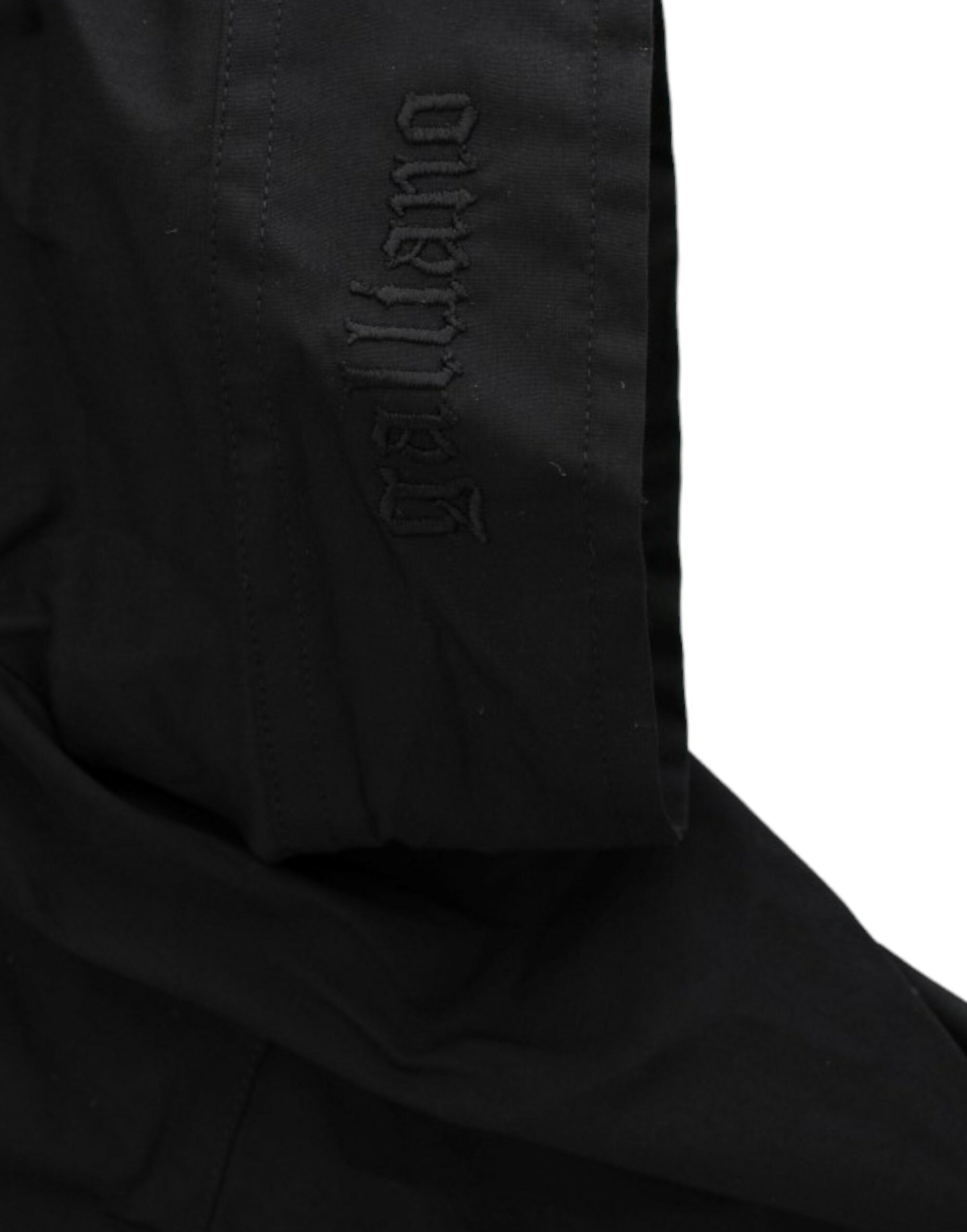 John Galliano Black Cotton Shirt Top