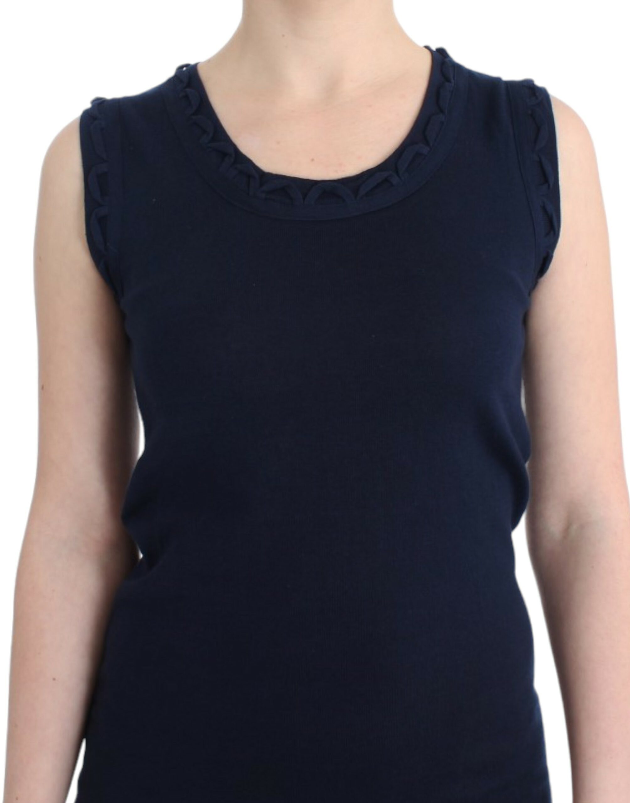 John Galliano blue cotton jersey dress