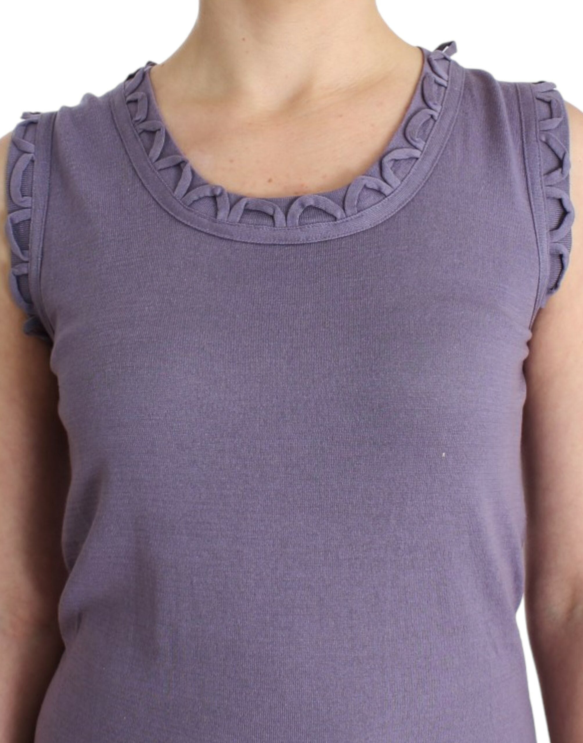 John Galliano purple cotton jersey dress