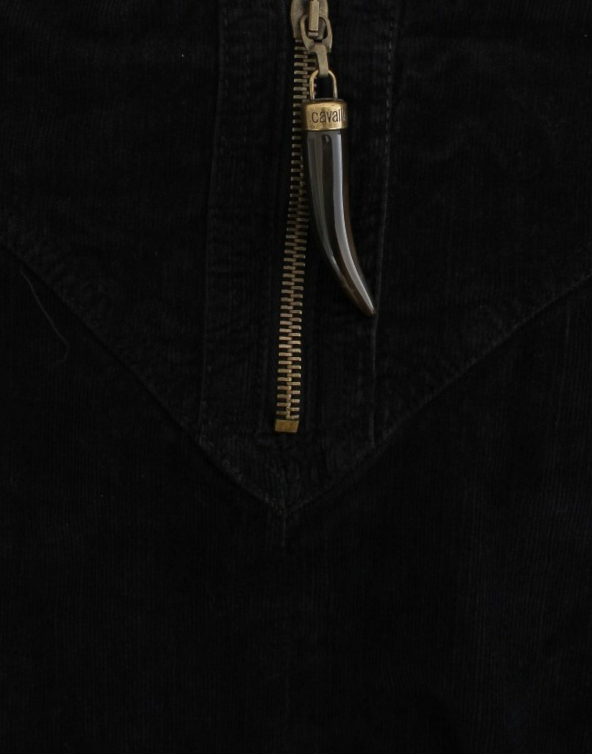 Cavalli Schwarzer Bleistiftrock aus Kord