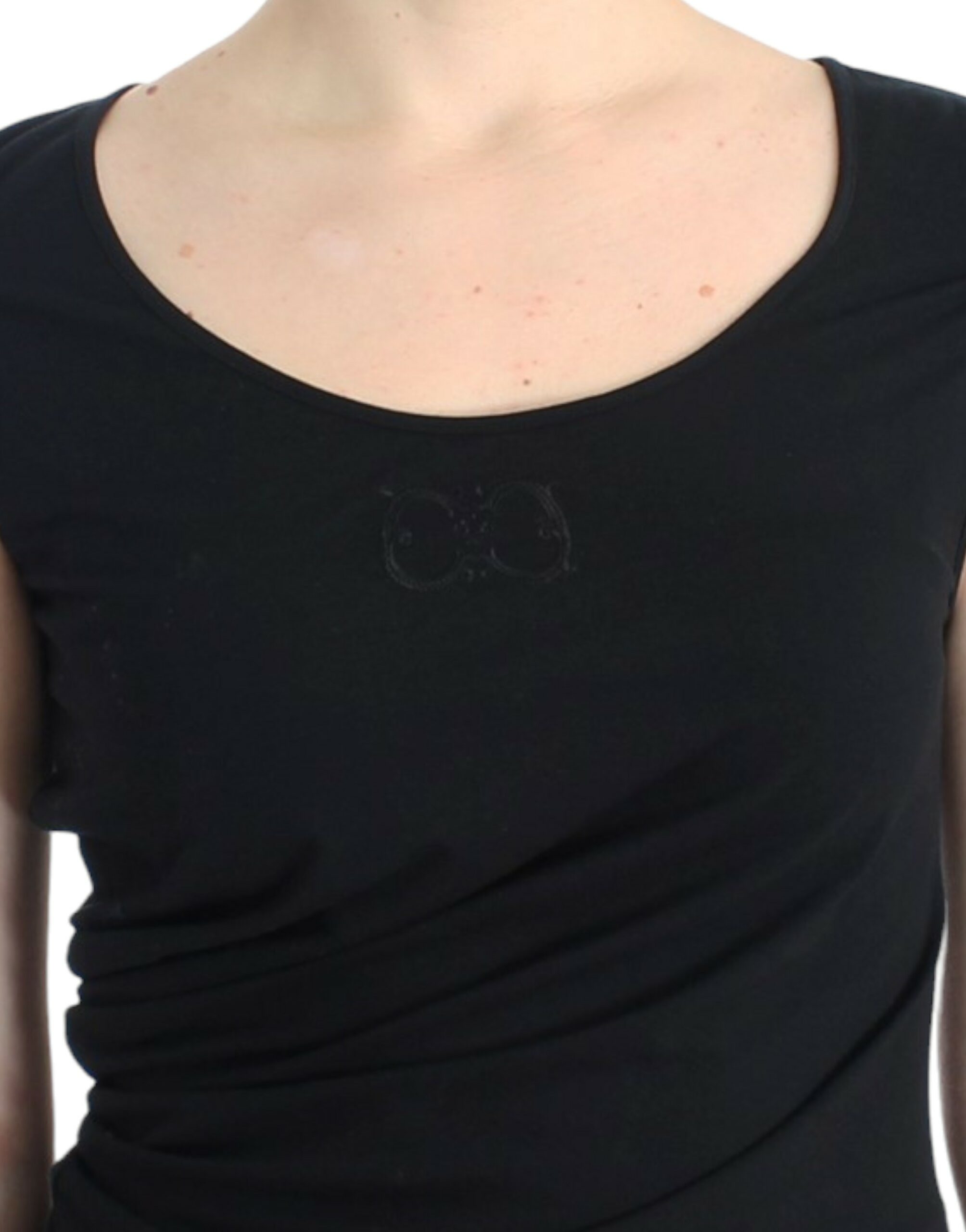 Cavalli Schwarzes Baumwolltop