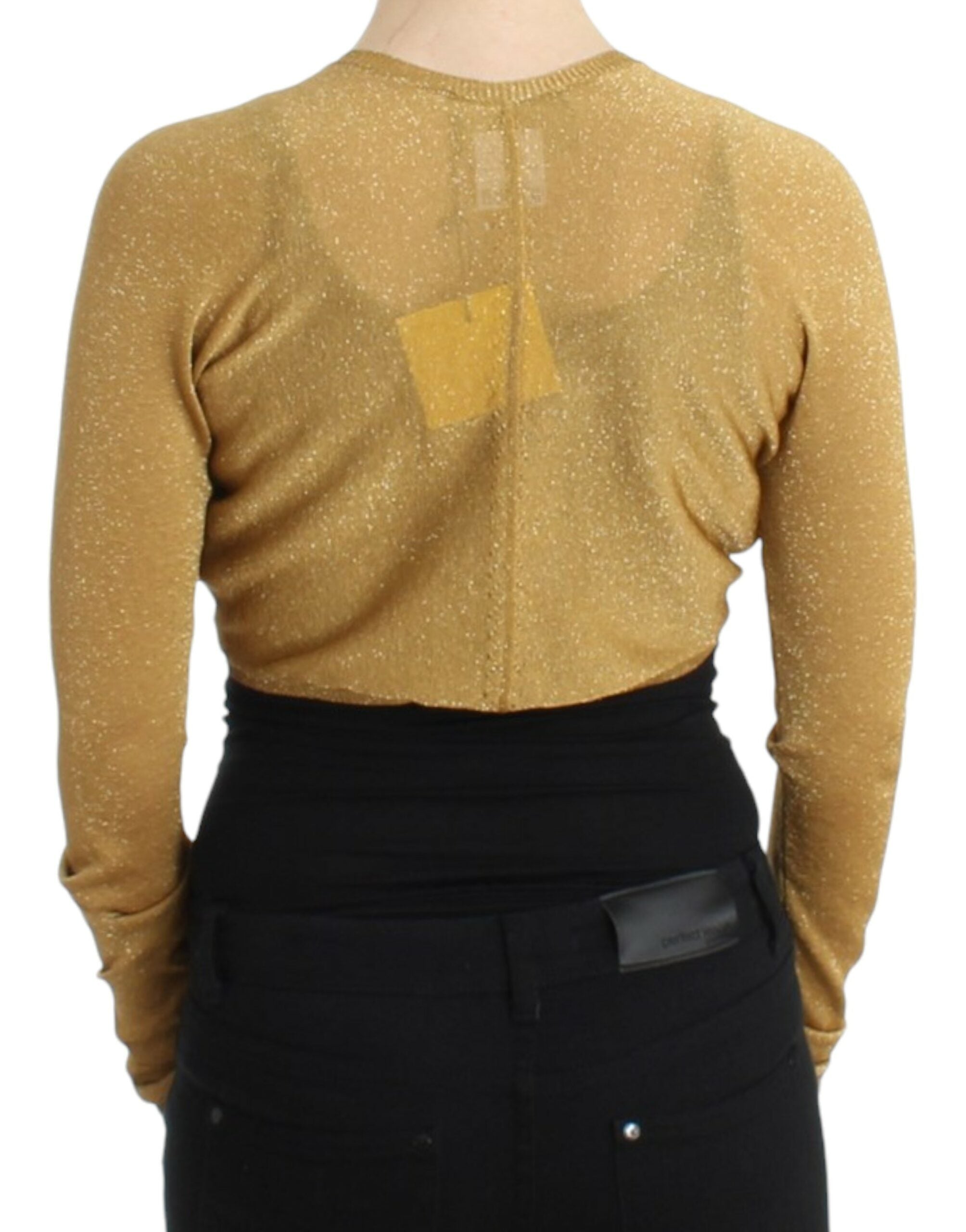 Cavalli Goldfarbener Shrug mit Verzierungen