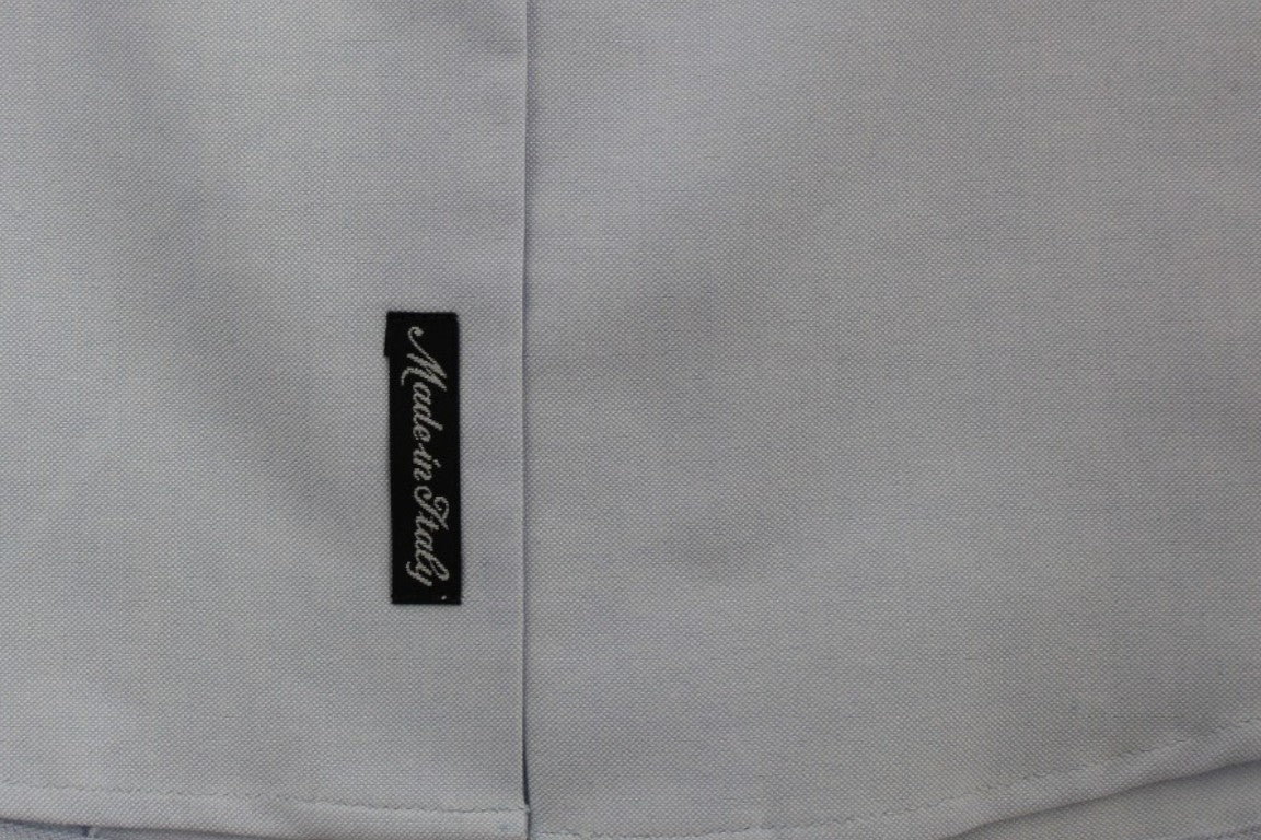 Cavalli Light Blue Cotton Shirt