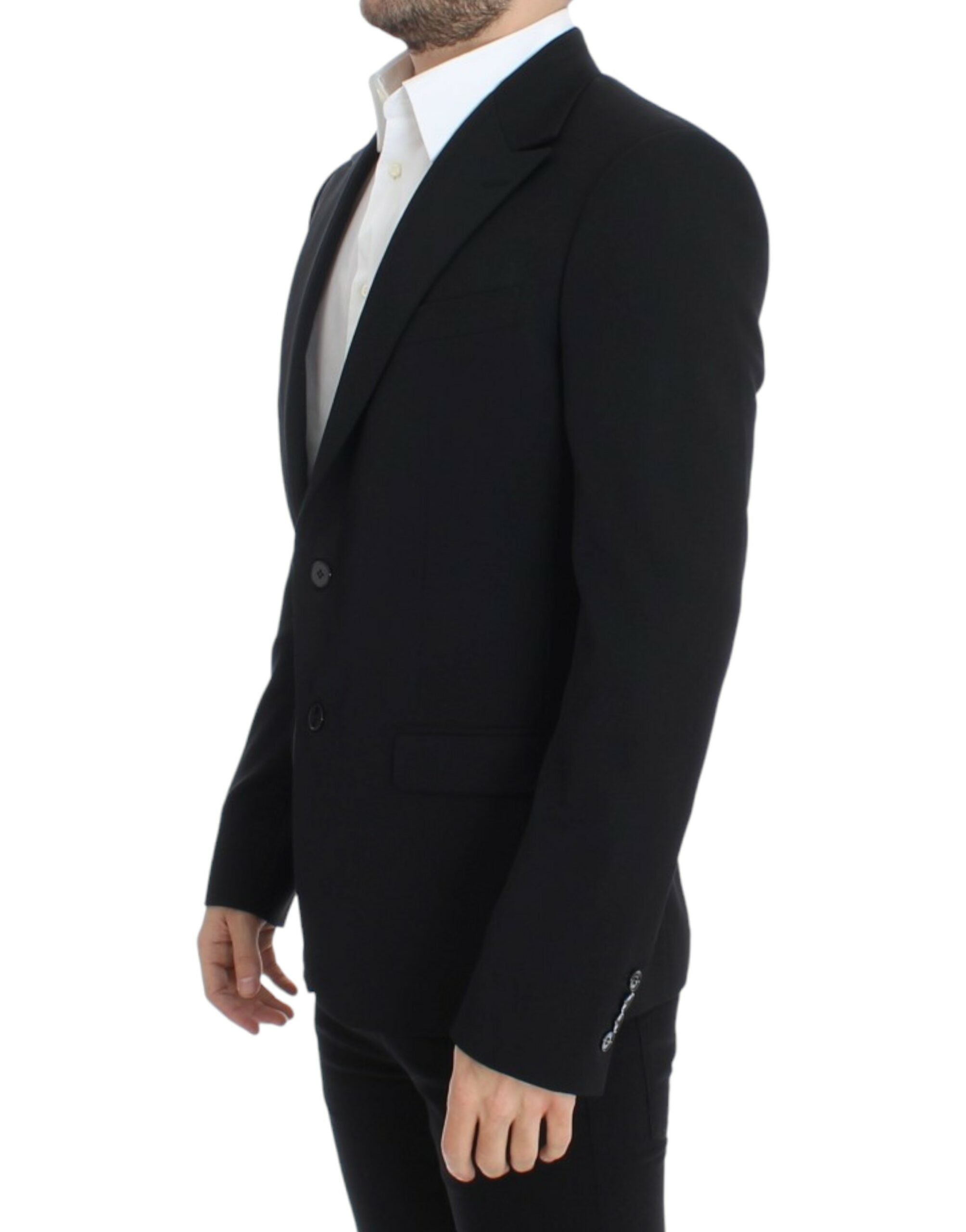 Dolce &amp; Gabbana Elegant, slim-fitting blazer in black wool