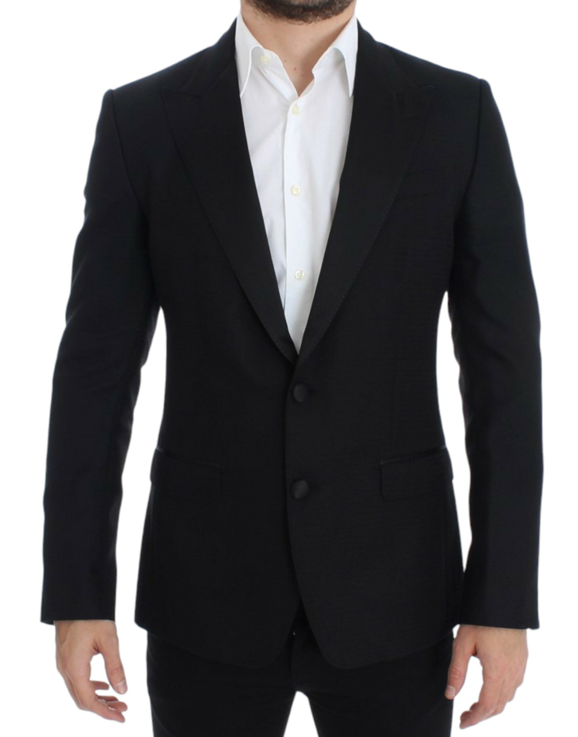 Dolce &amp; Gabbana SICILIA blazer in black wool silk