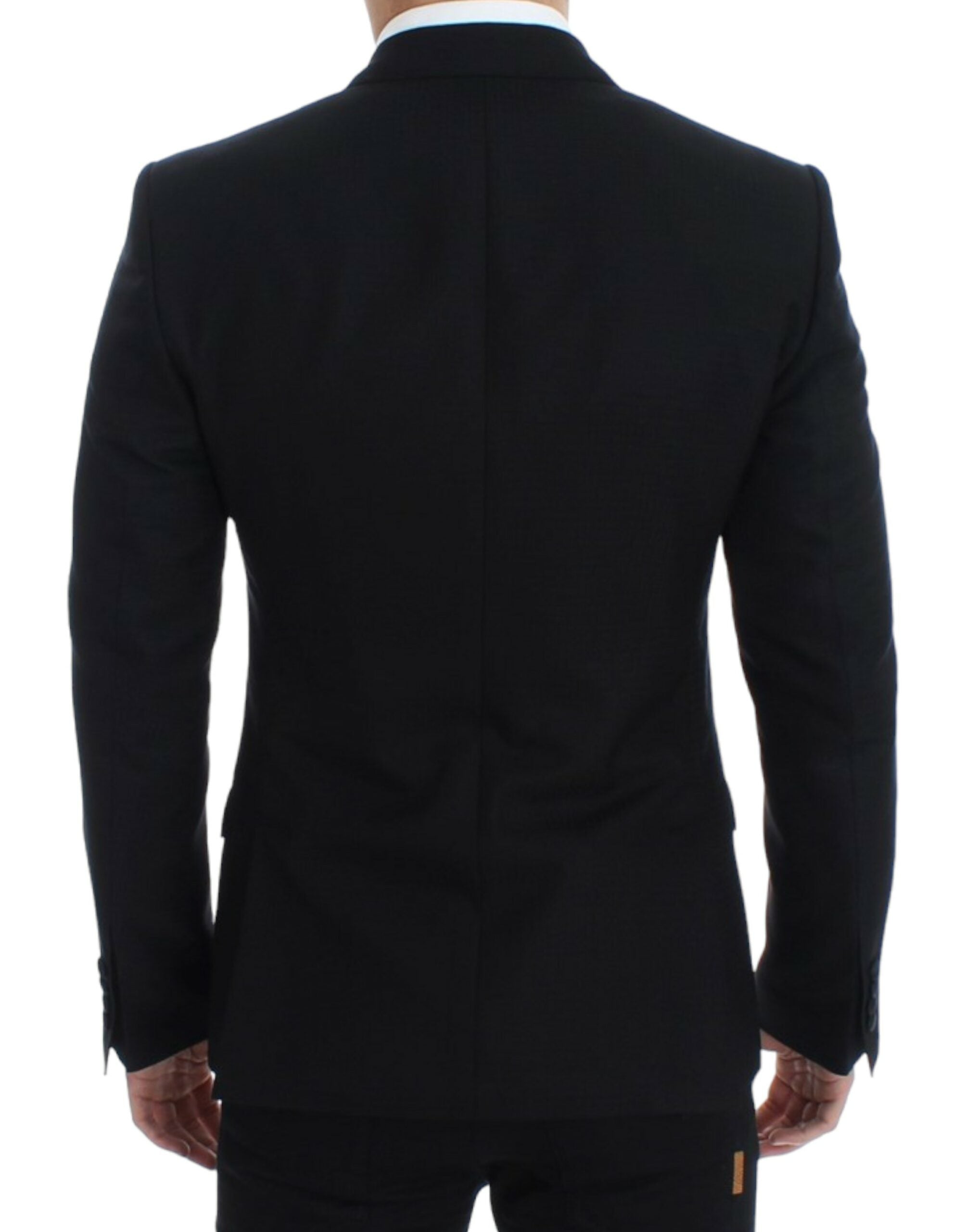 Dolce & Gabbana SICILIA Blazer aus schwarzer Wollseide