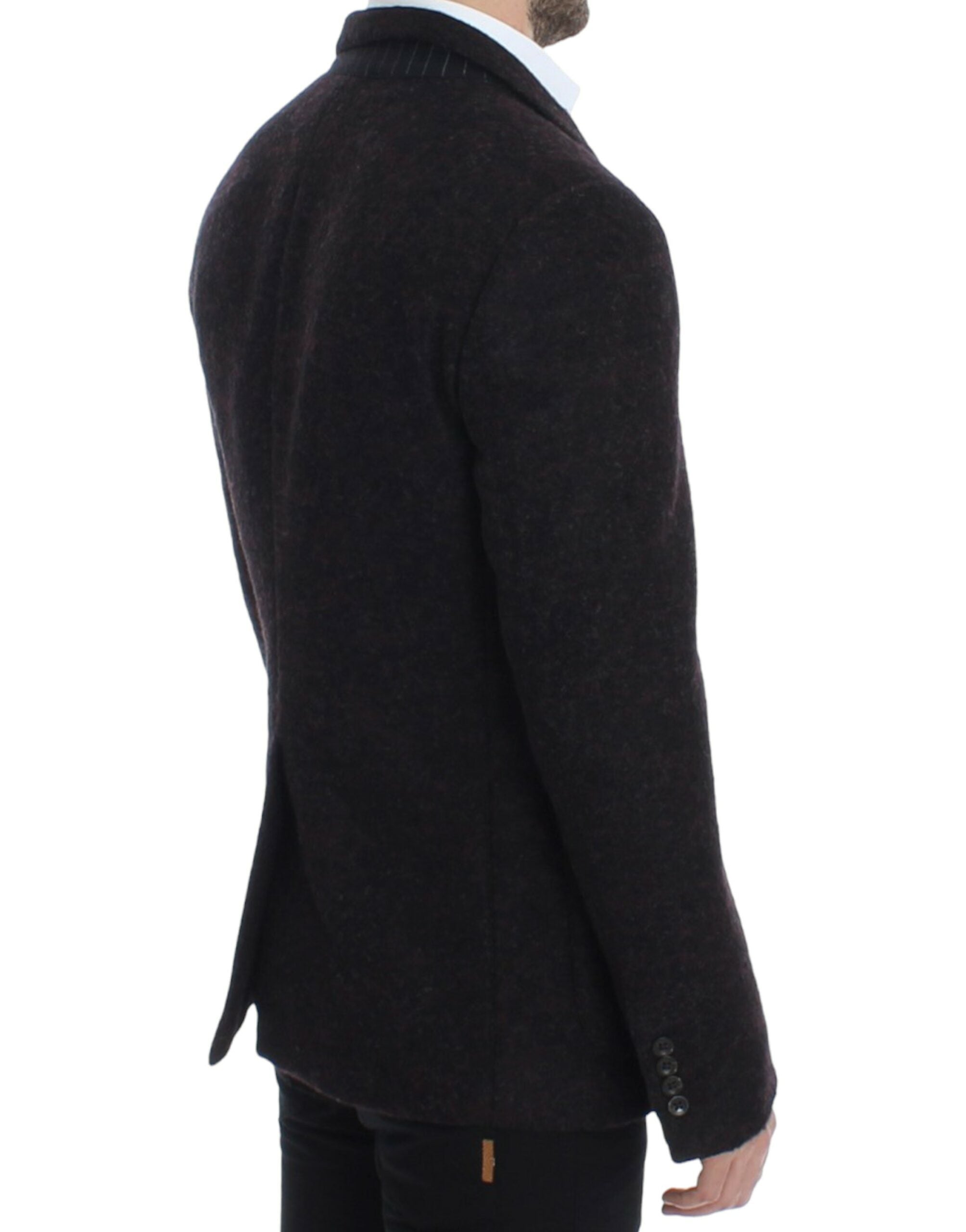 Dolce & Gabbana Bordeaux Alpaga Blazer mit zwei Knöpfen