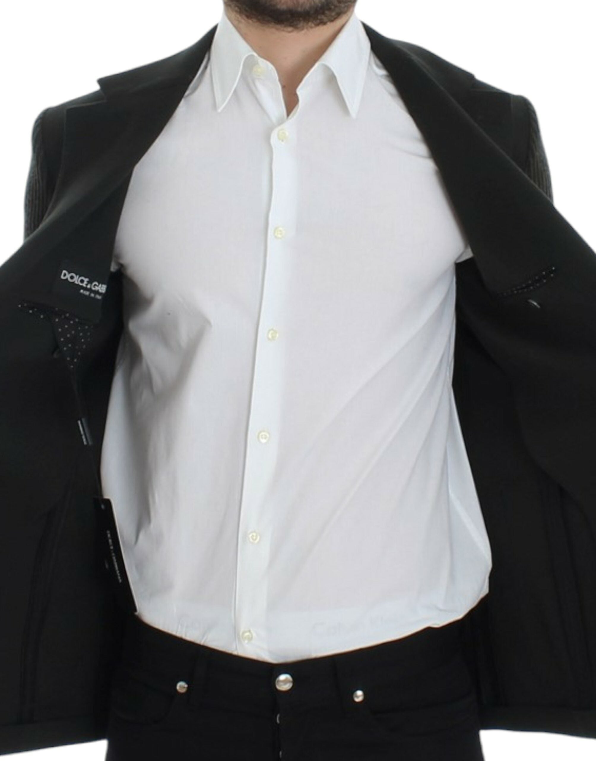 Dolce & Gabbana Grüner Kaschmir-Blazer mit zwei Knöpfen