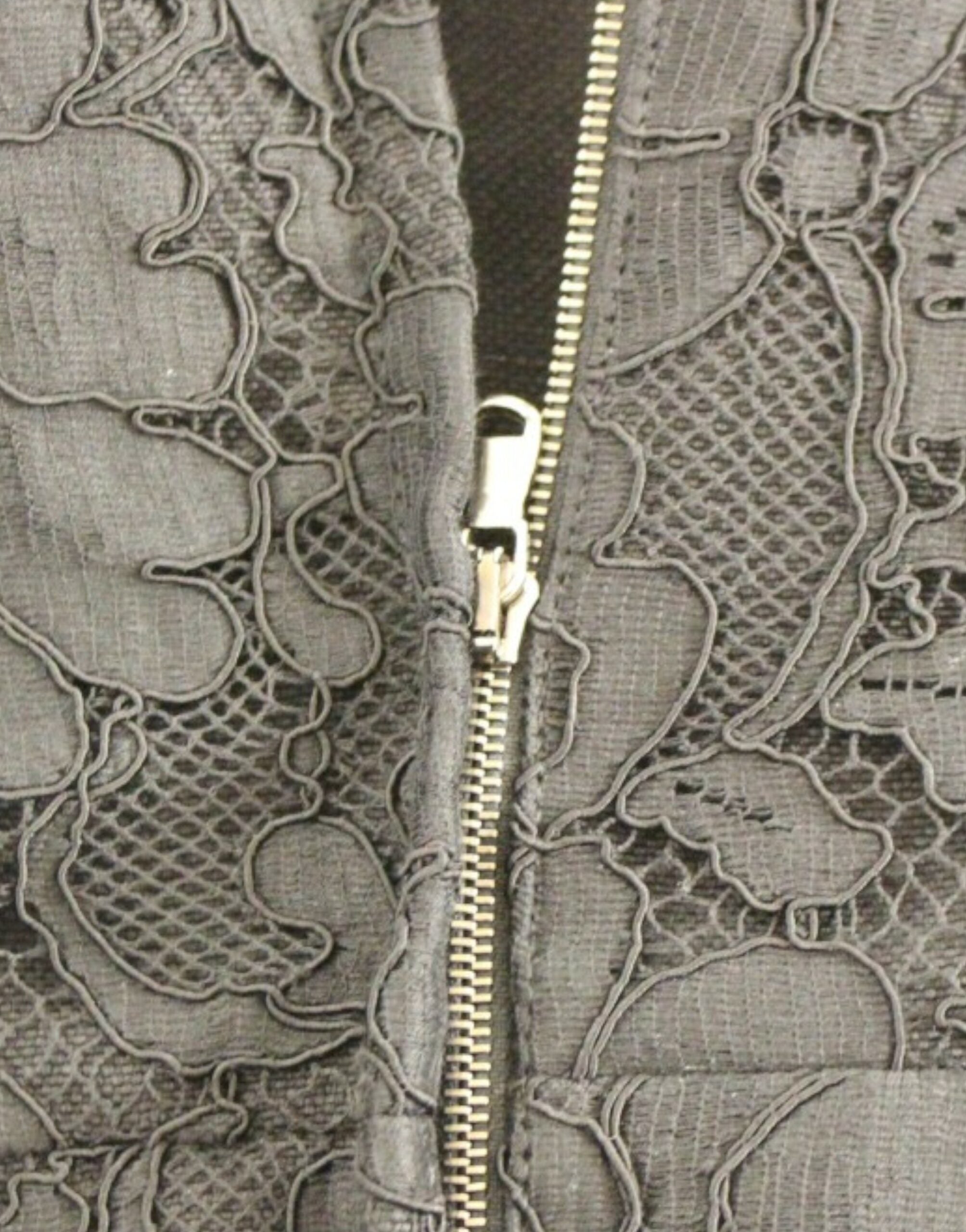 Dolce &amp; Gabbana Black floral lace runway dress from Sicily