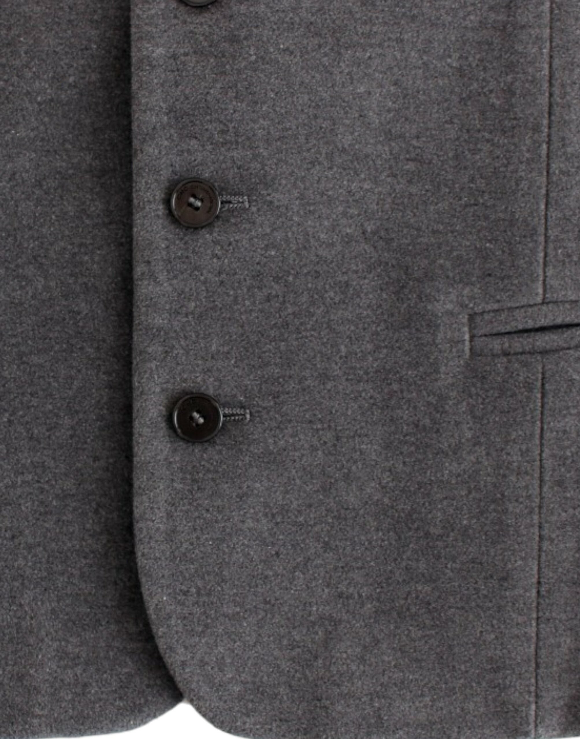 Costume National Graue Freizeitweste aus Baumwollmischung