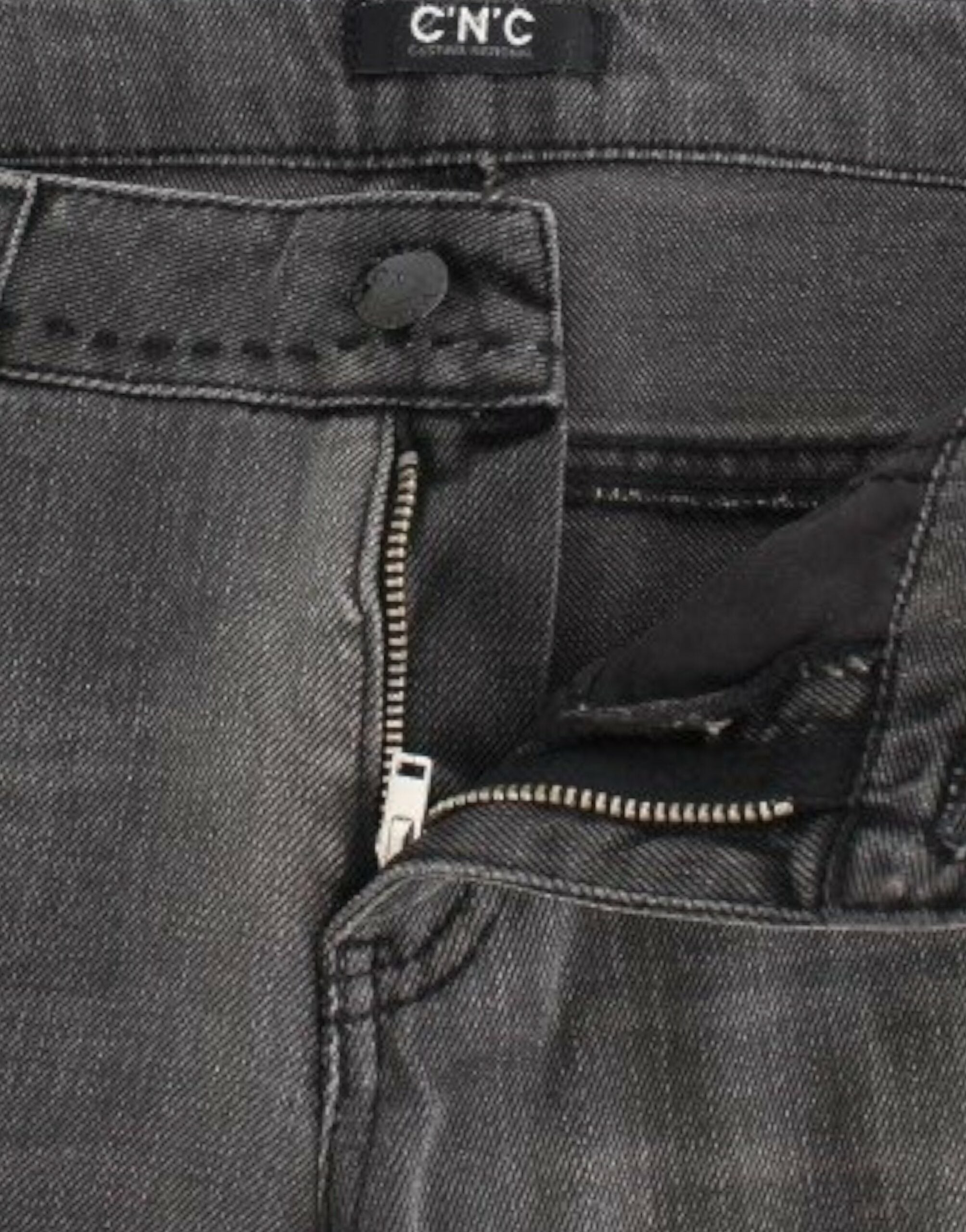 Costume National Graue Jeans mit geradem Bein