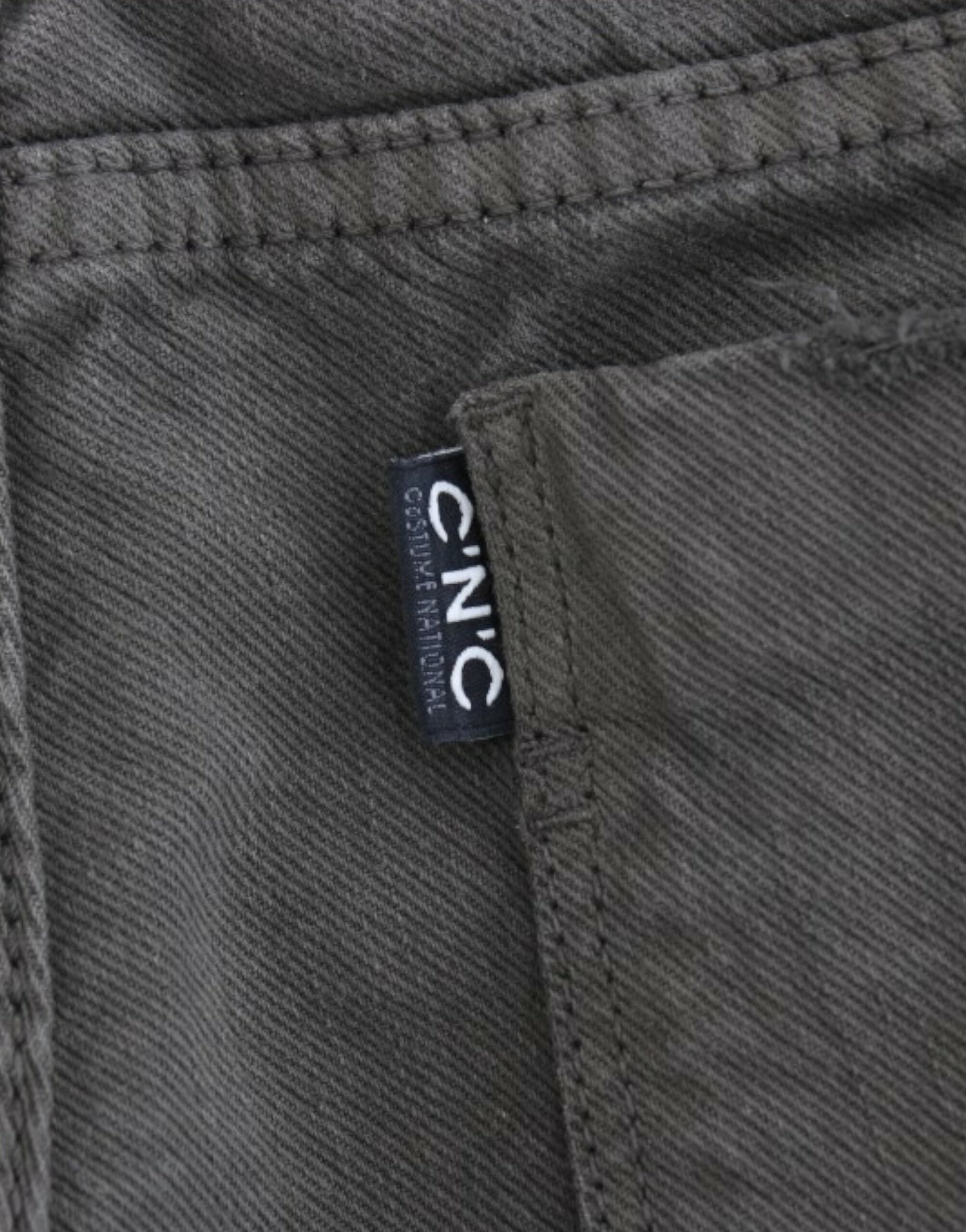 Costume National Grüne Jeans mit schmalem Bein