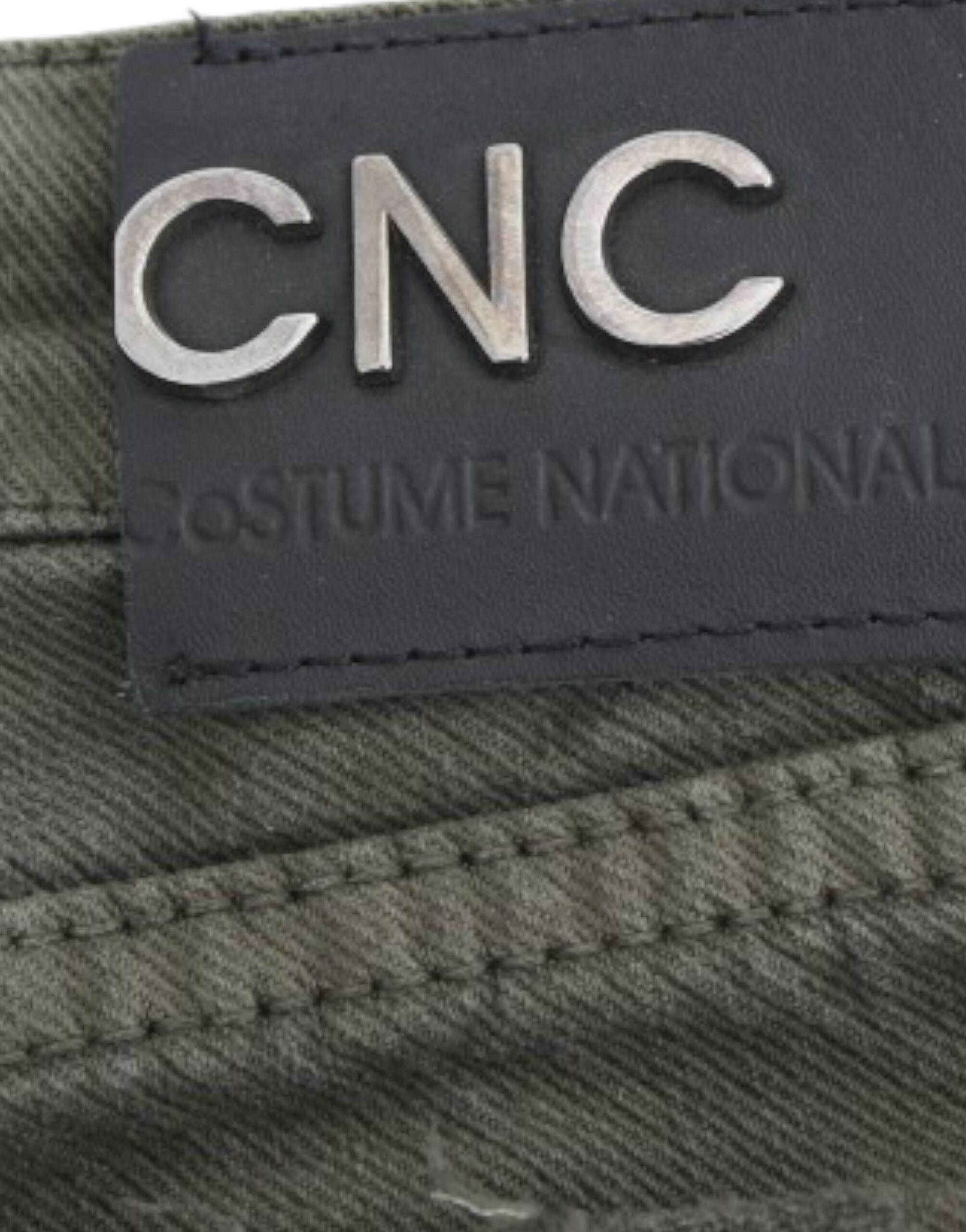 Costume National Grüne Jeans mit schmalem Bein