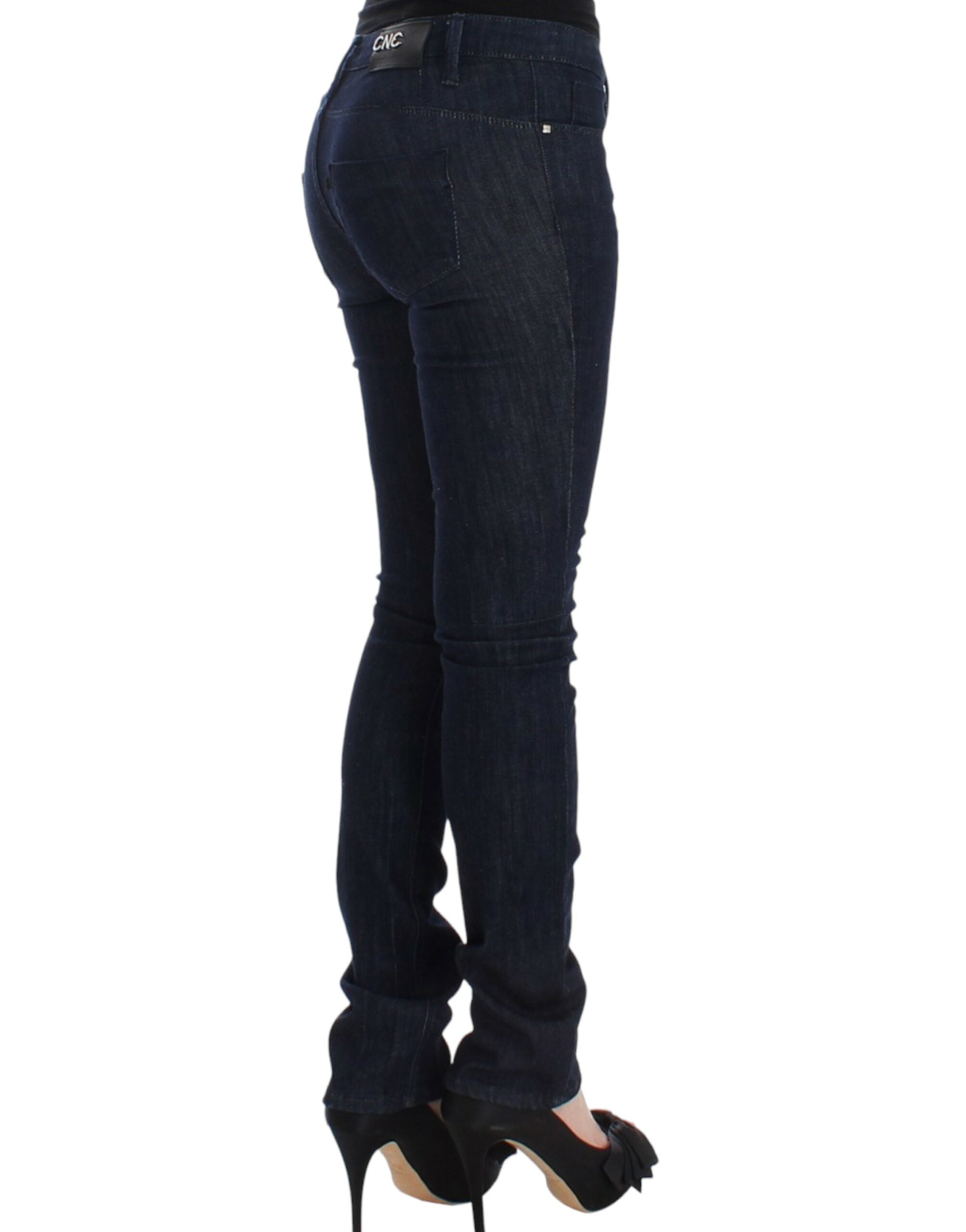 Costume National Blaue Skinny Leg Jeans