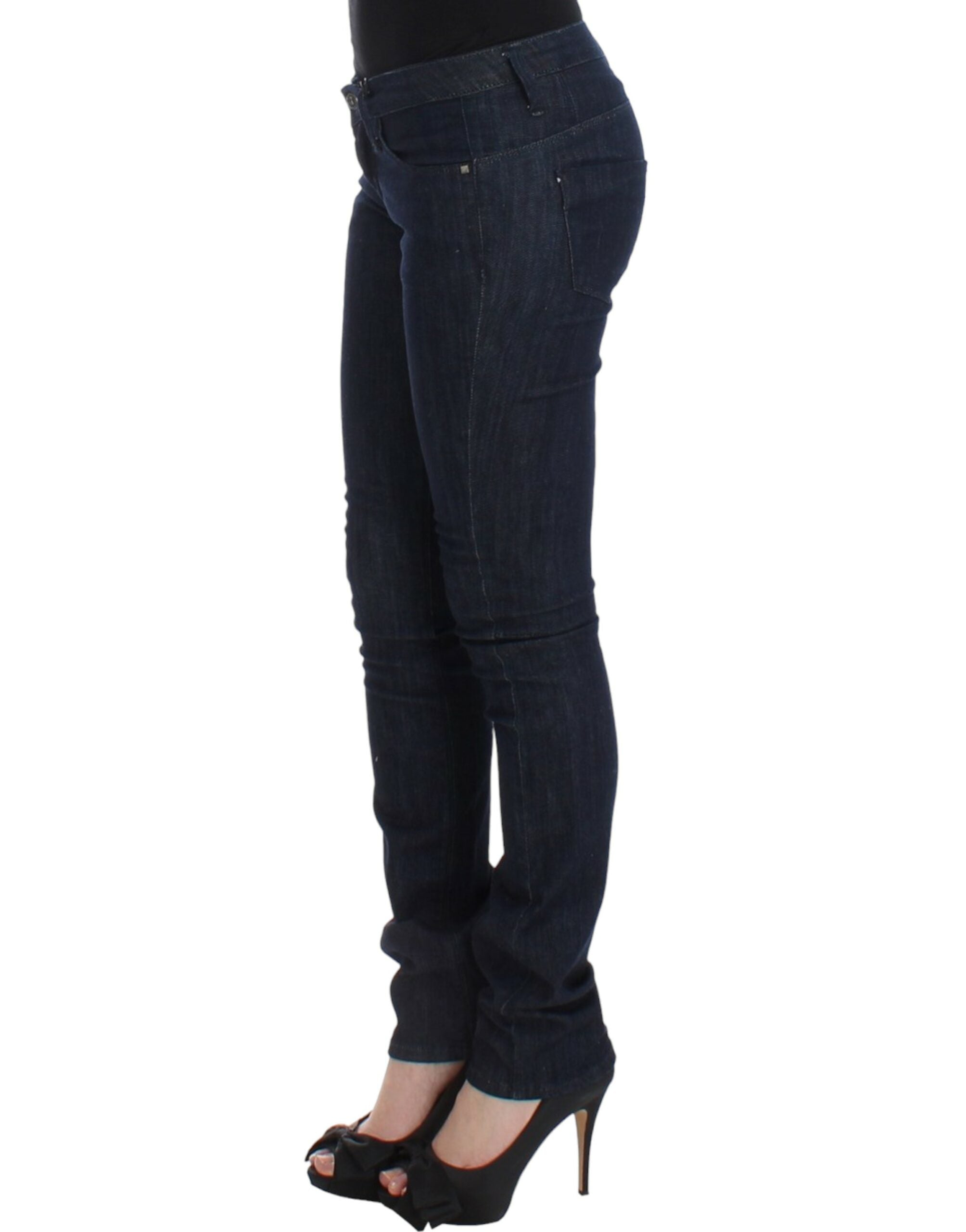 Costume National Blaue Skinny Leg Jeans