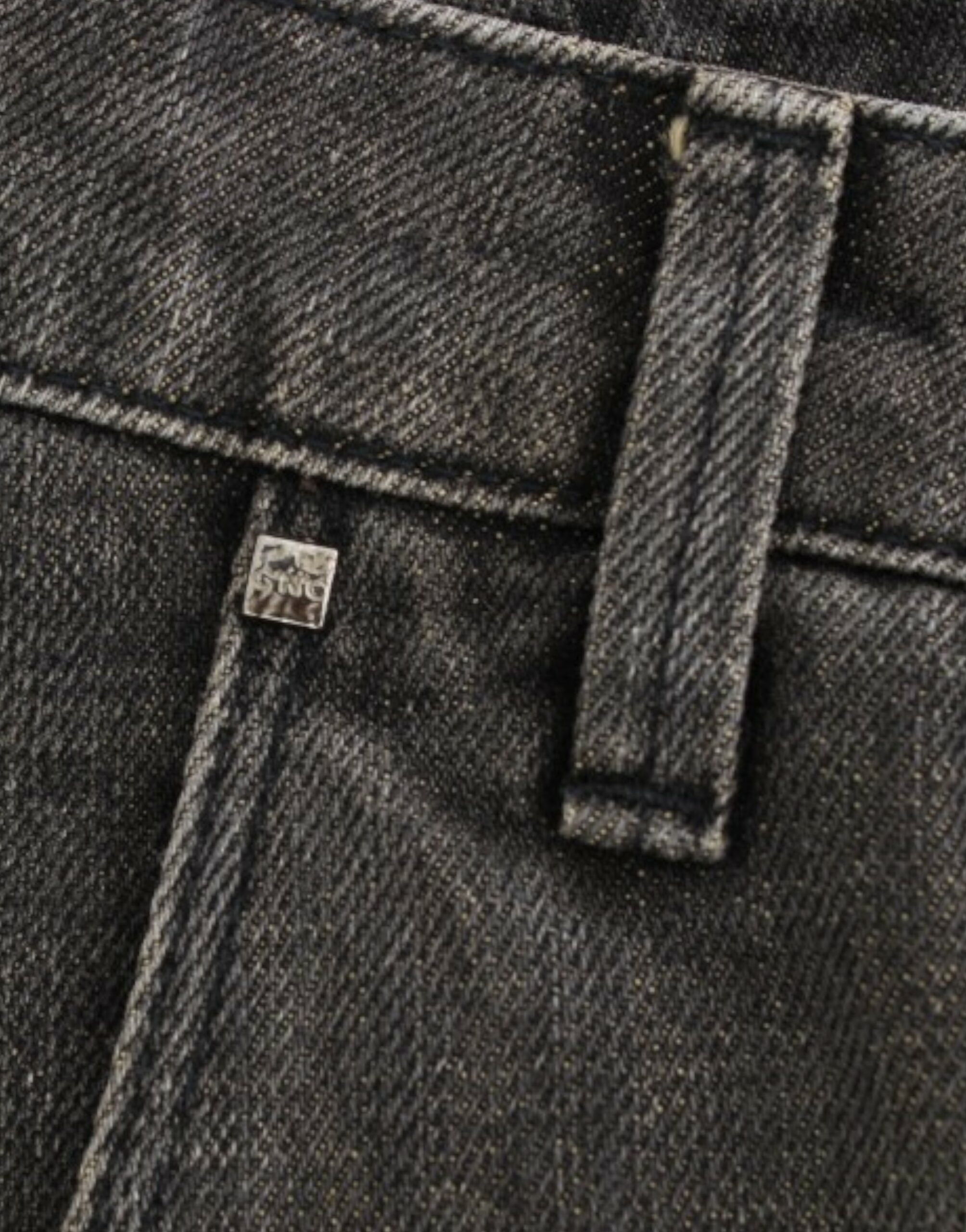 Costume National Graue Jeans im Used-Look