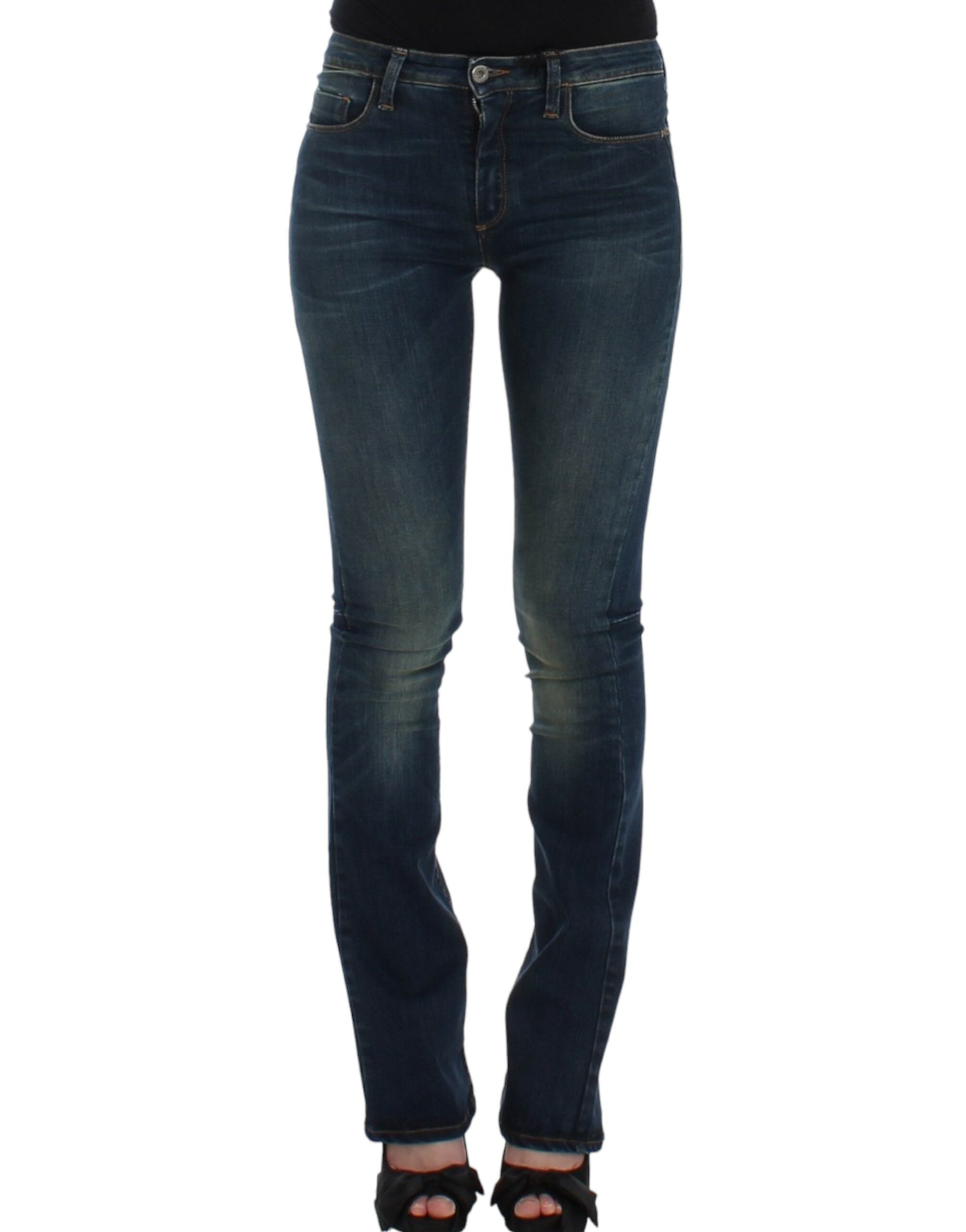 Costume National Blaue Jeans mit geradem Bein