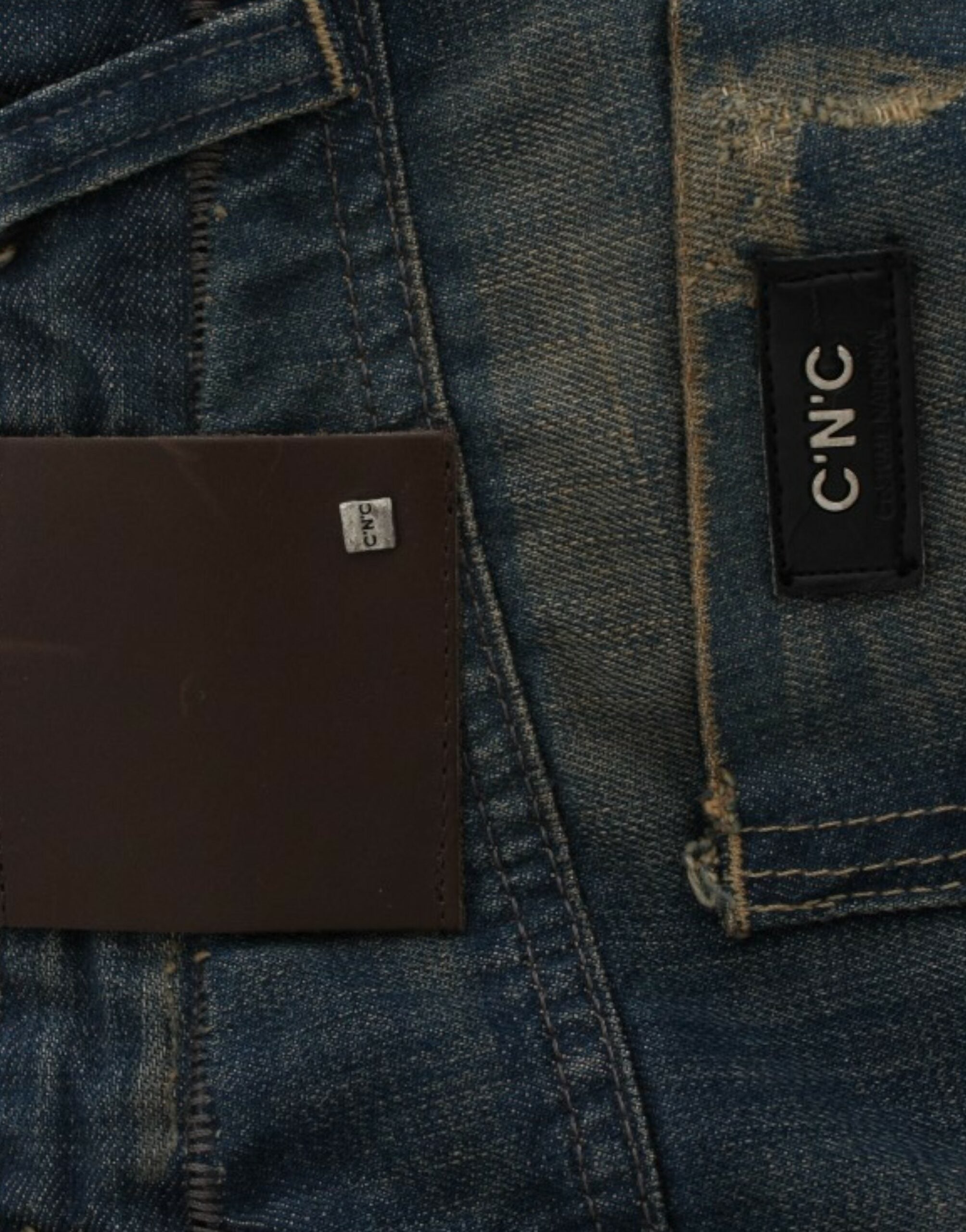 Costume National Blaue Jeans mit geradem Bein