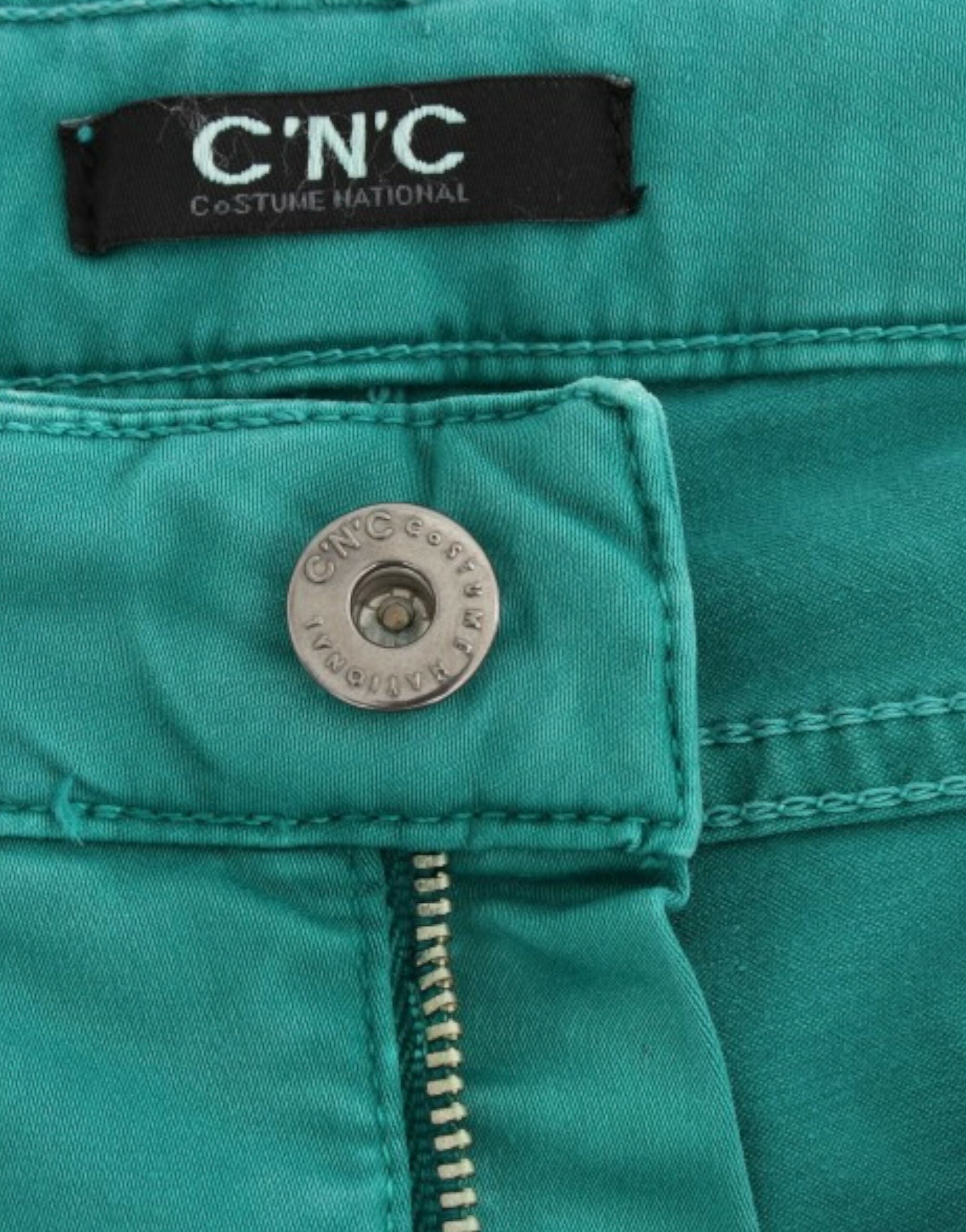 Costume National Grüne Jeans mit geradem Bein