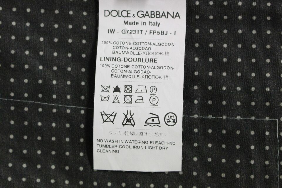 Dolce &amp; Gabbana Gray Polka Dot Dress Vest Gilet Waistcoat