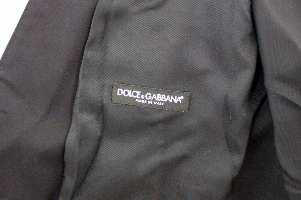 Dolce &amp; Gabbana Blue Cotton Stretch Vest Blazer
