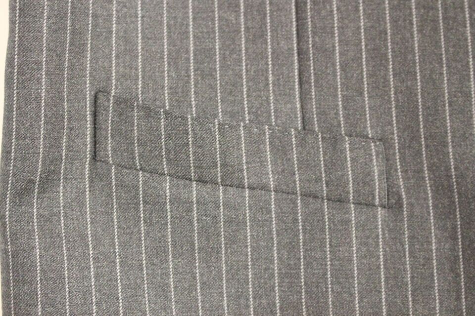 Dolce &amp; Gabbana Gray striped single-breasted wool vest