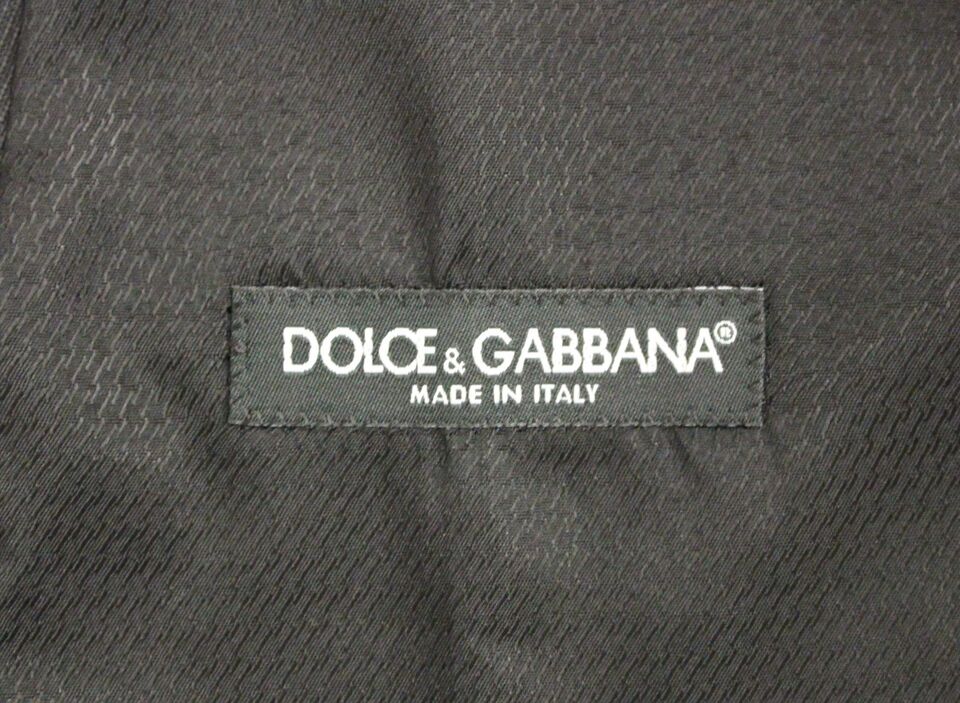 Dolce &amp; Gabbana Gray Wool Formal Dress Vest Gilet Waistcoat