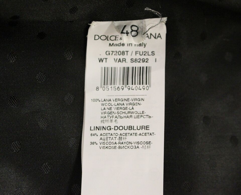 Dolce &amp; Gabbana Gray Wool Formal Dress Vest Gilet Waistcoat