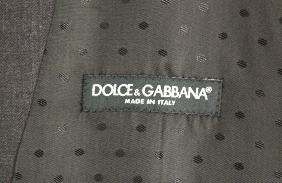 Dolce &amp; Gabbana Gray Wool Formal Dress Vest Gilet Waistcoat