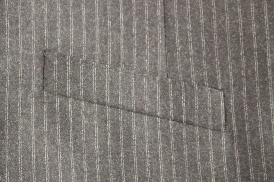 Dolce &amp; Gabbana Gray striped single-breasted wool vest