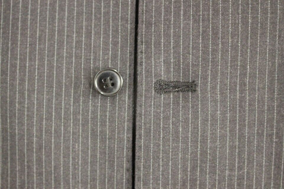 Dolce &amp; Gabbana Elegant gray striped dress vest