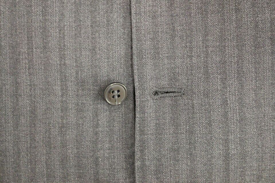 Dolce &amp; Gabbana Gray striped single-breasted wool vest