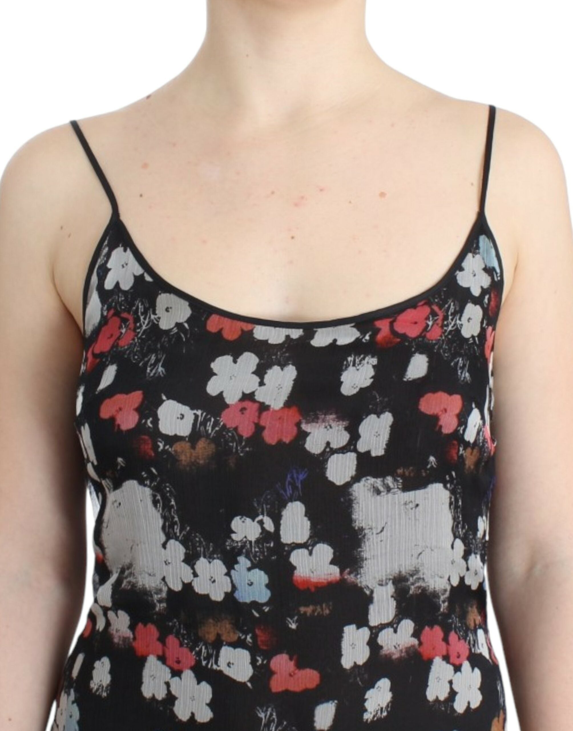 Costume National floral silk mini dress