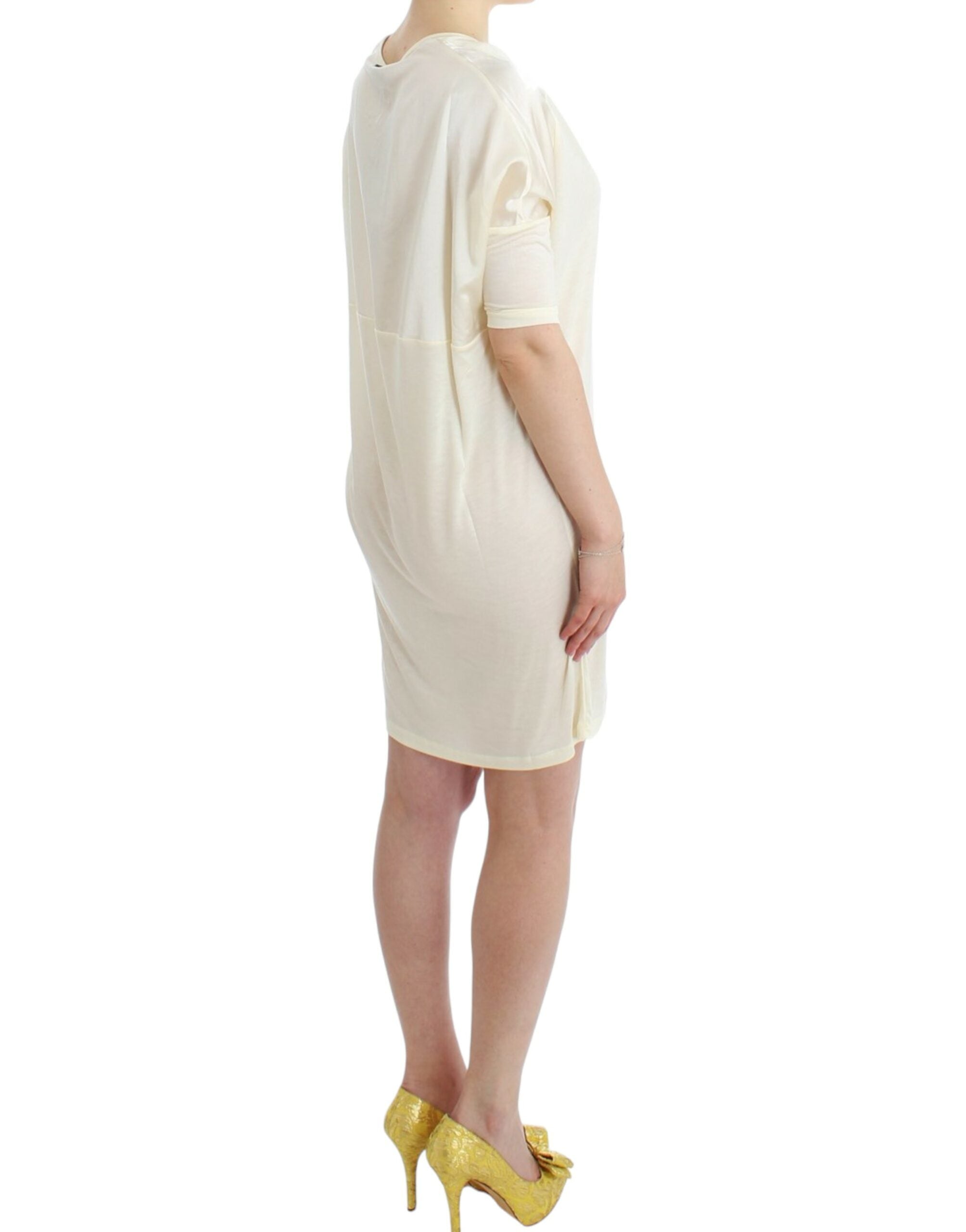 Costume National White Modal Tube Dress