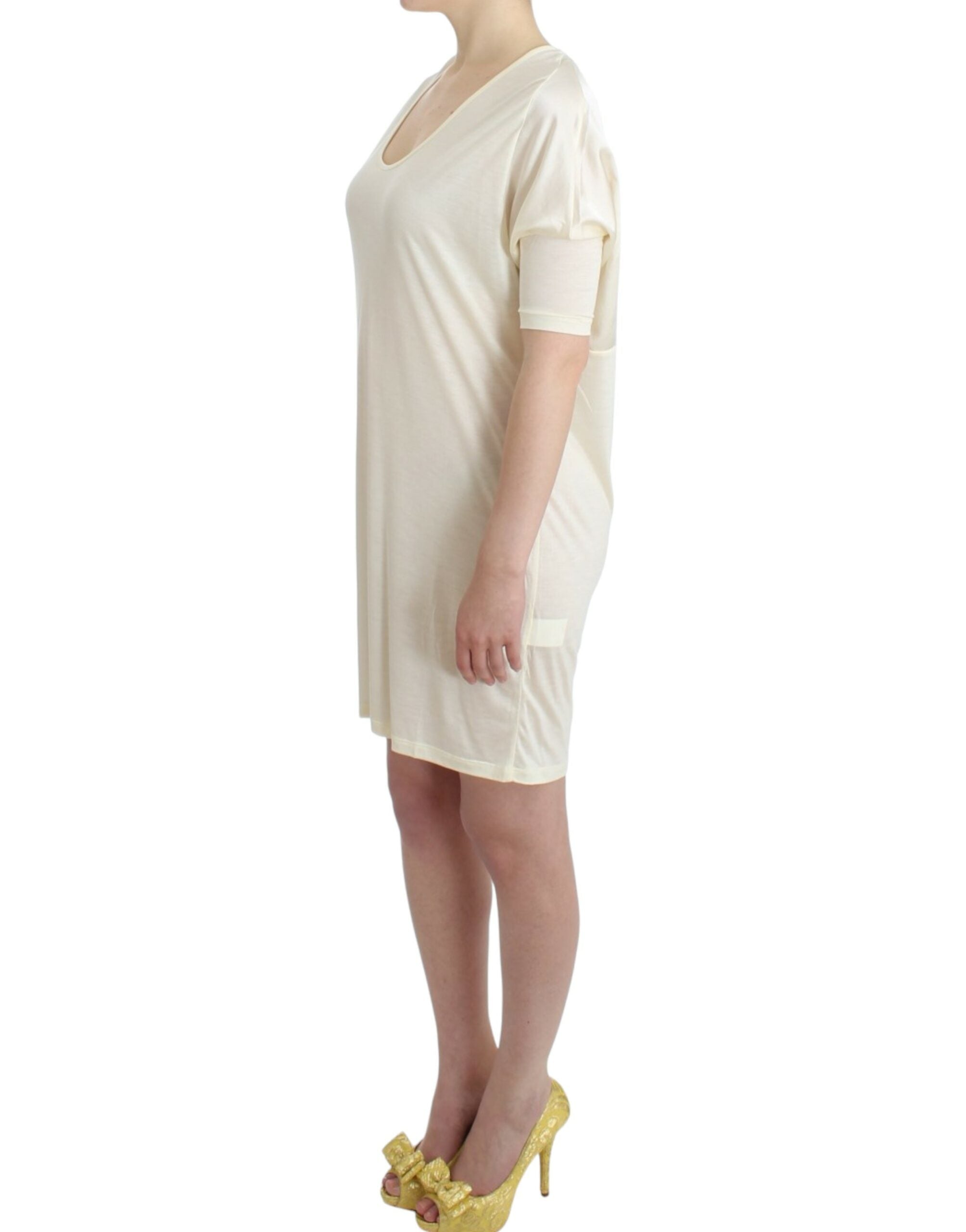 Costume National White Modal Tube Dress