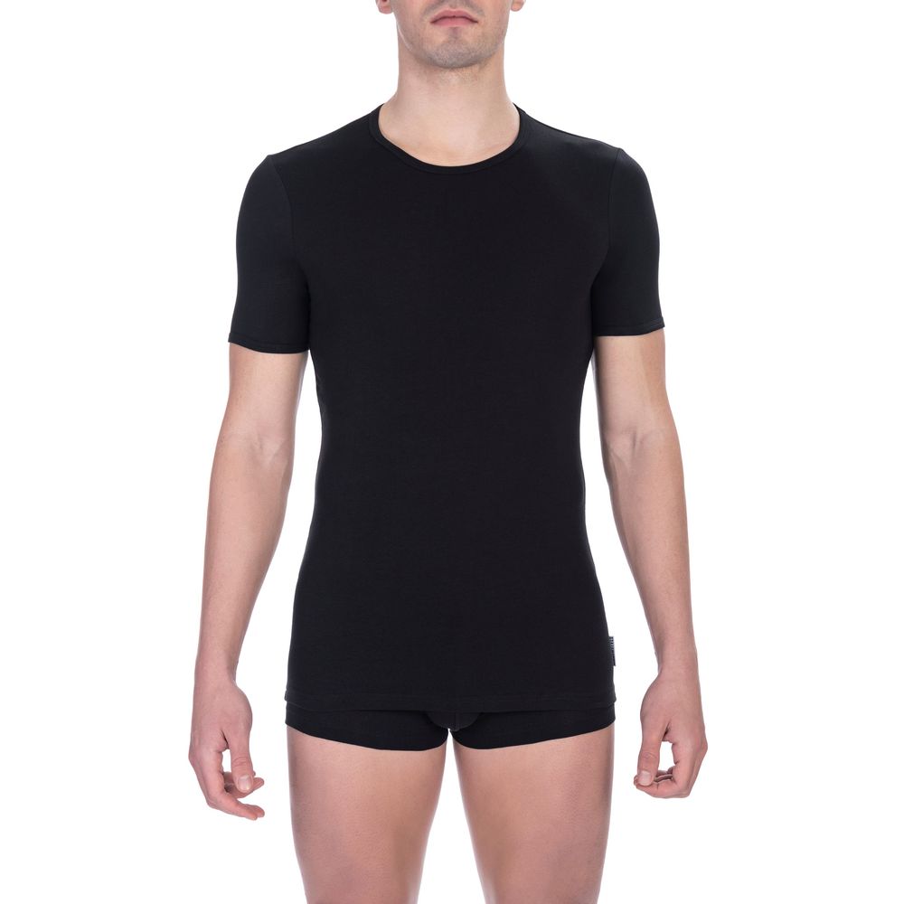 Bikkembergs Black Cotton T-Shirt for Men