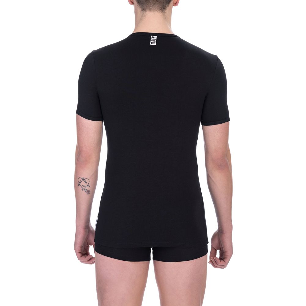 Bikkembergs Black Cotton T-Shirt for Men