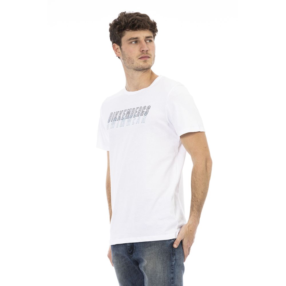 Bikkembergs White Men's Cotton T-Shirt