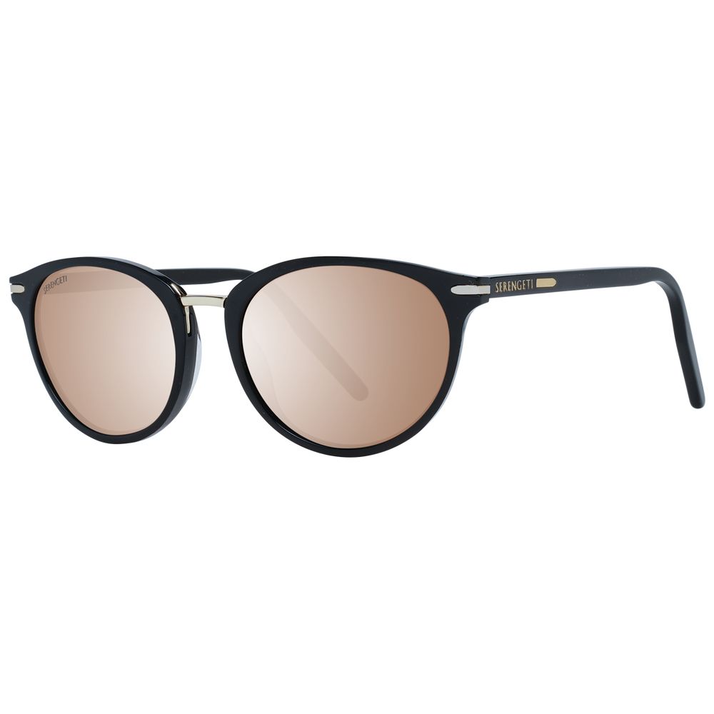 Serengeti Schwarze Sonnenbrille aus Acetat & Metall