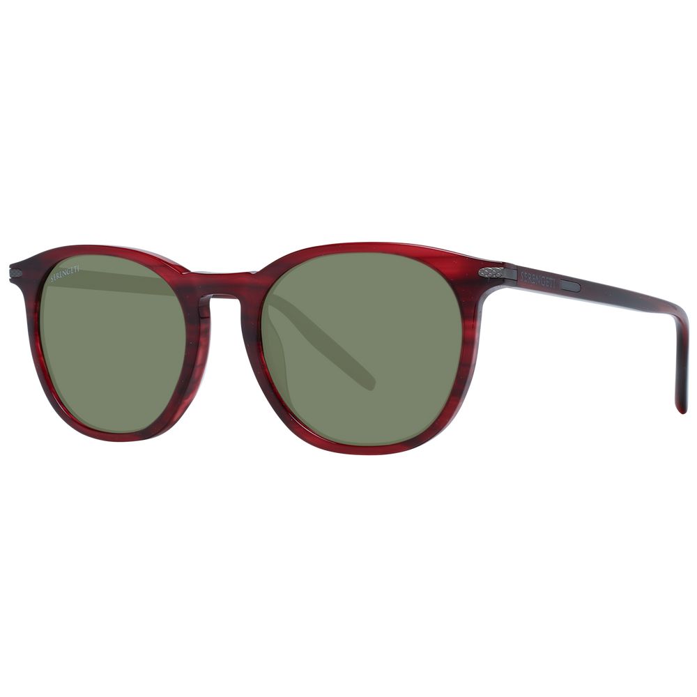 Serengeti Rote Acetat-Sonnenbrille