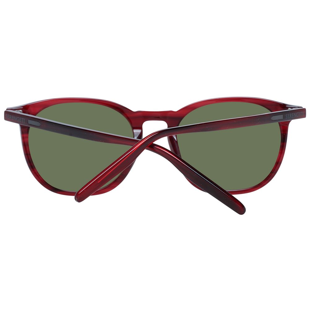 Serengeti Rote Acetat-Sonnenbrille