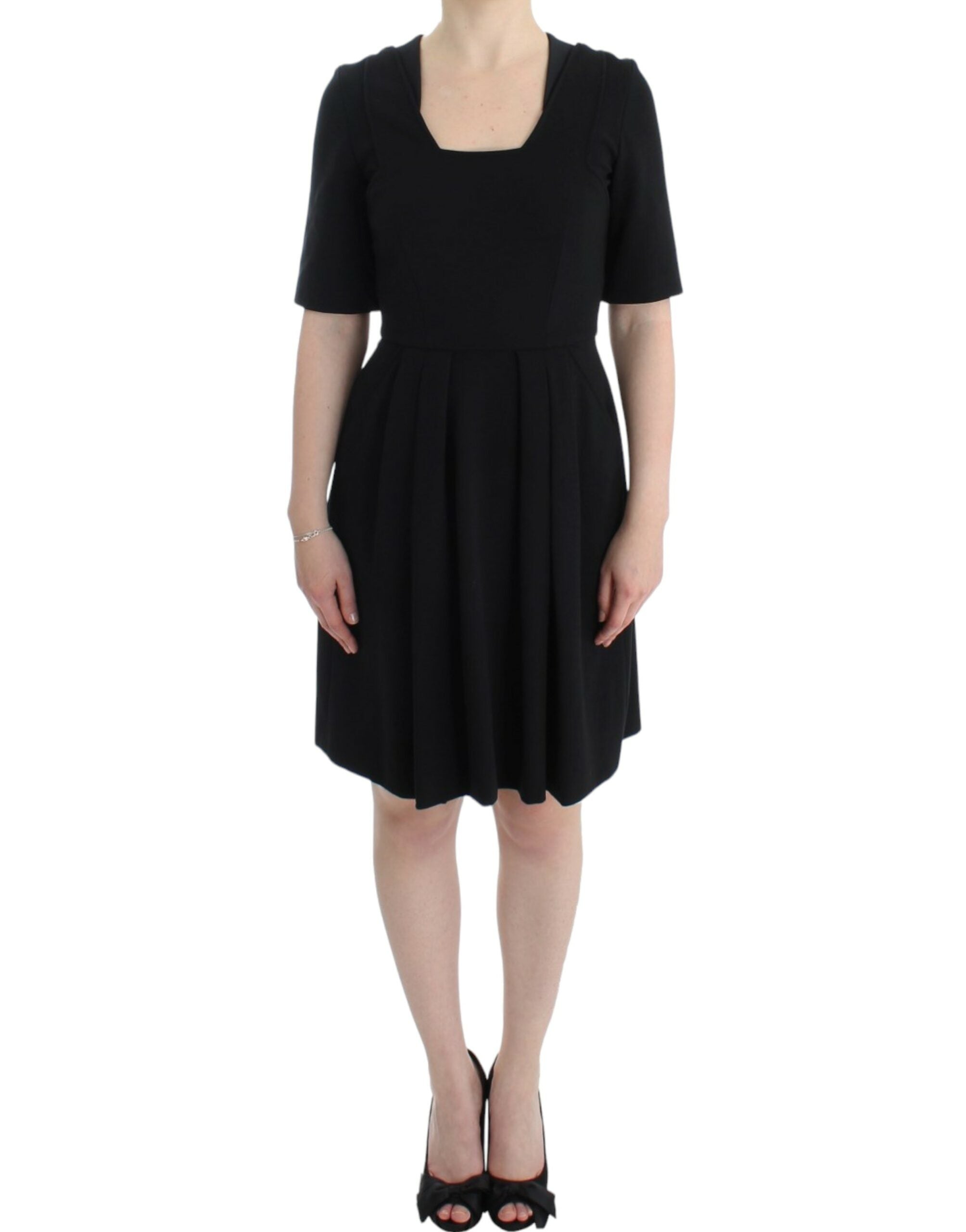 CO|TE Black short sleeve Venus dress