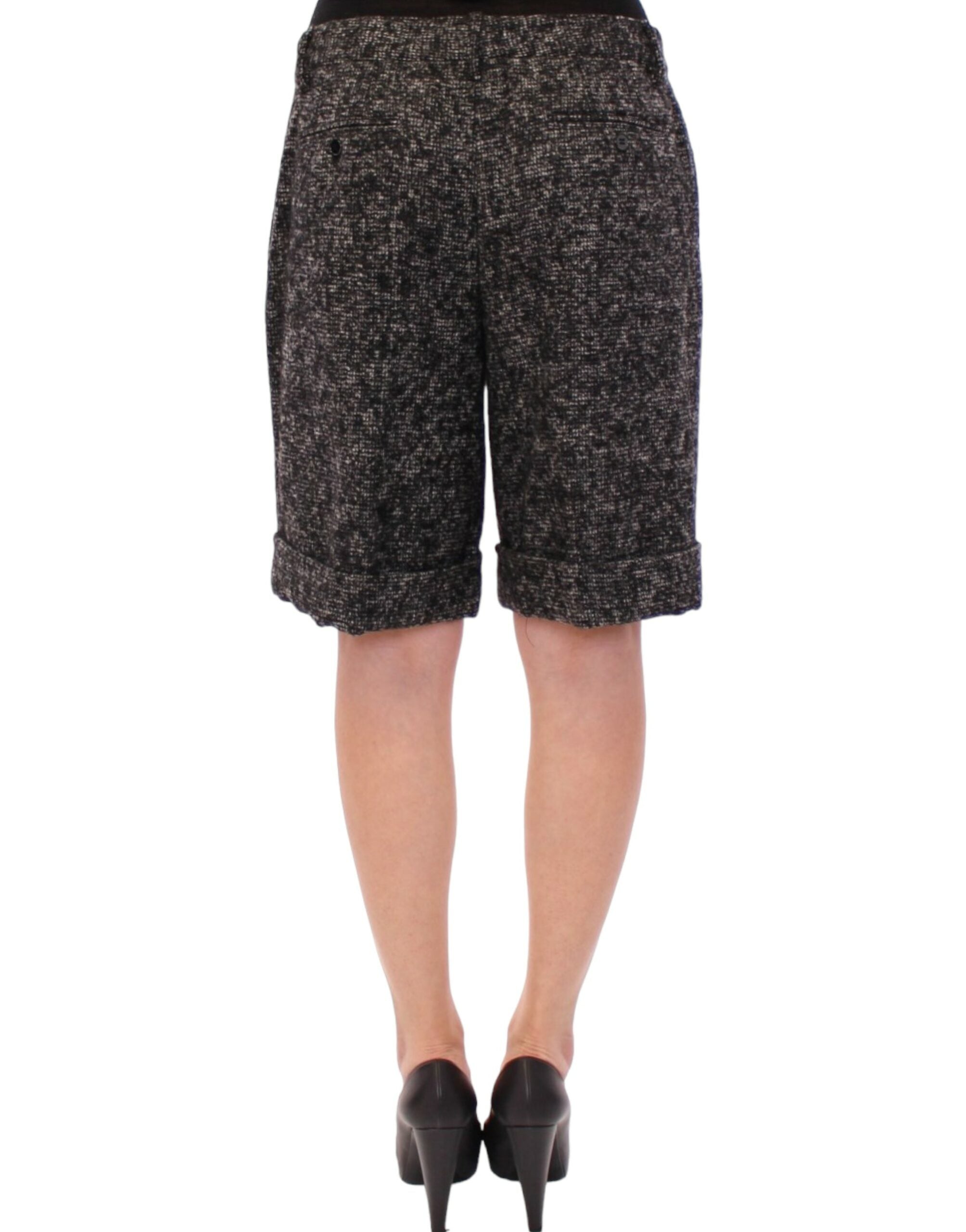 Dolce & Gabbana Graue Wollshorts Hose