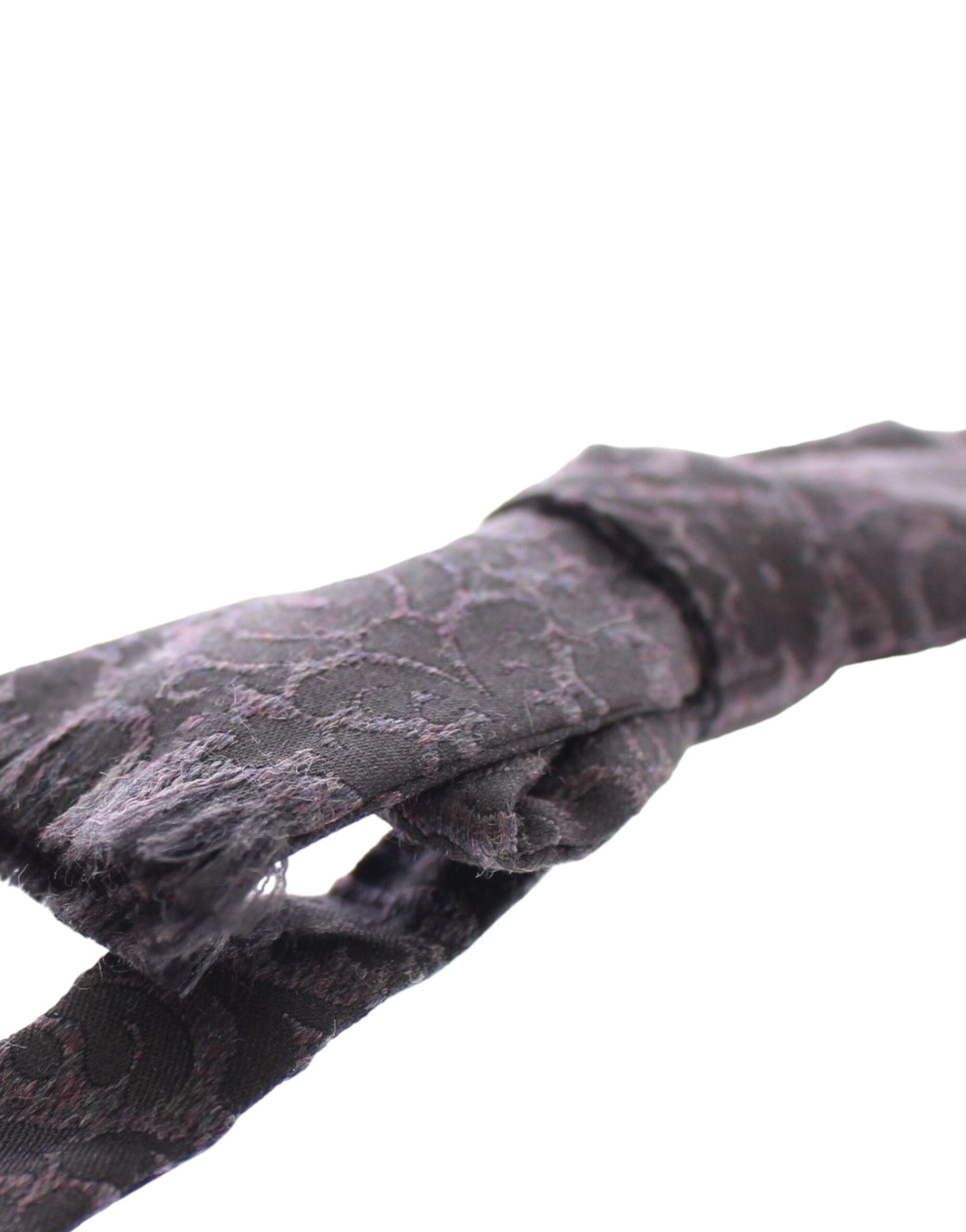 Dolce & Gabbana Graue Schwarze Wollfliege