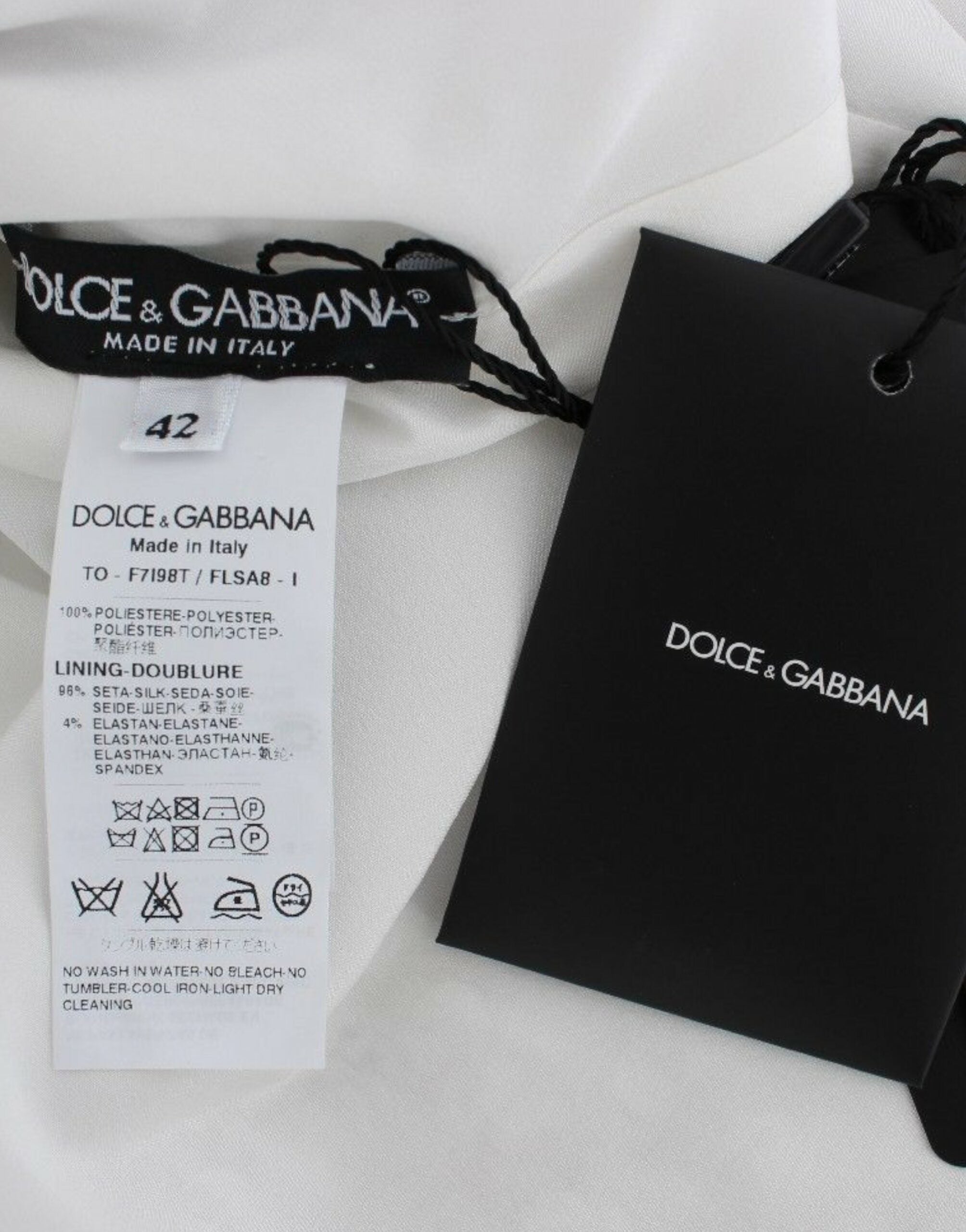 Dolce &amp; Gabbana Gümüş Payetli Bluz Bisiklet Yaka Tişört Üst